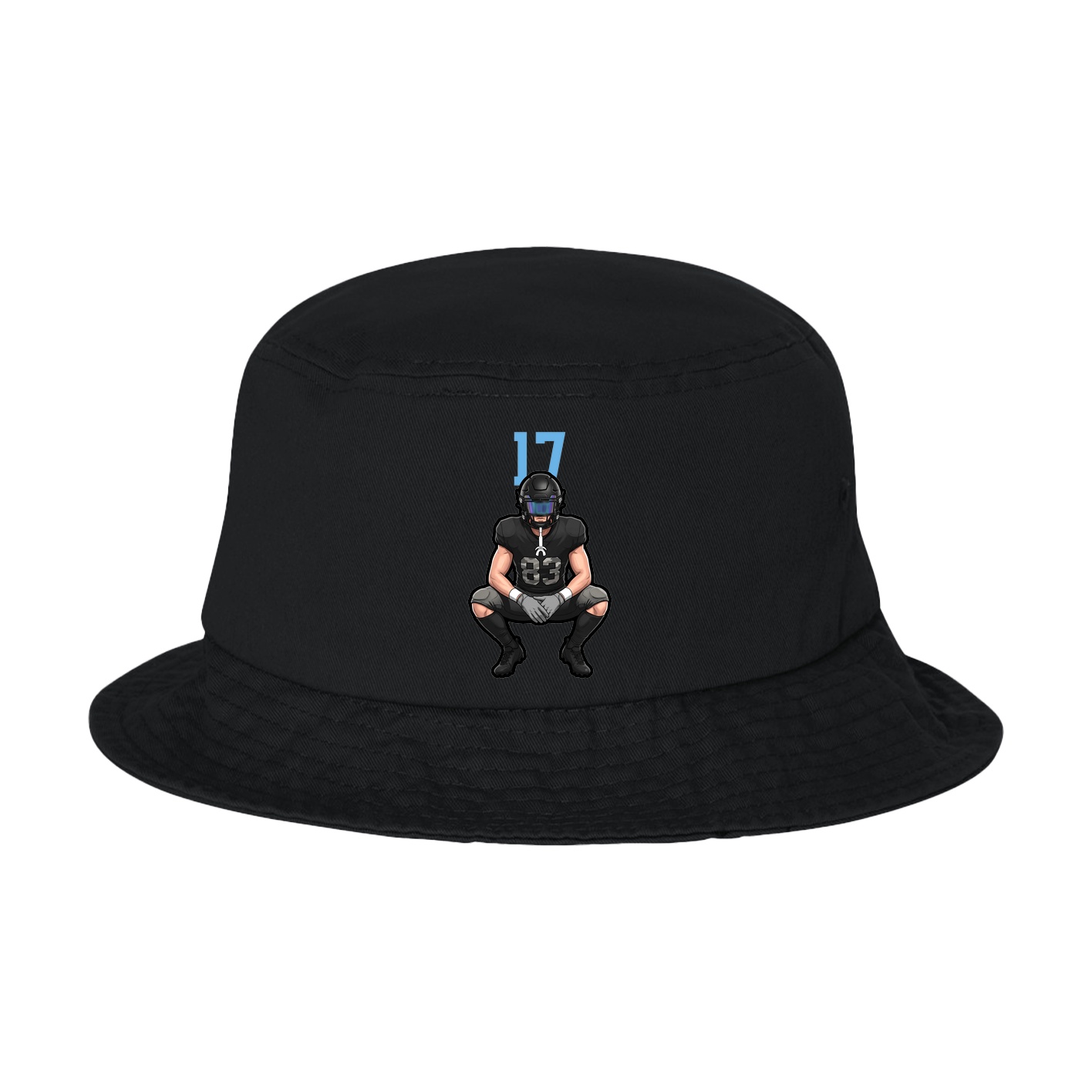 Bucket Cap — Number Top in Black