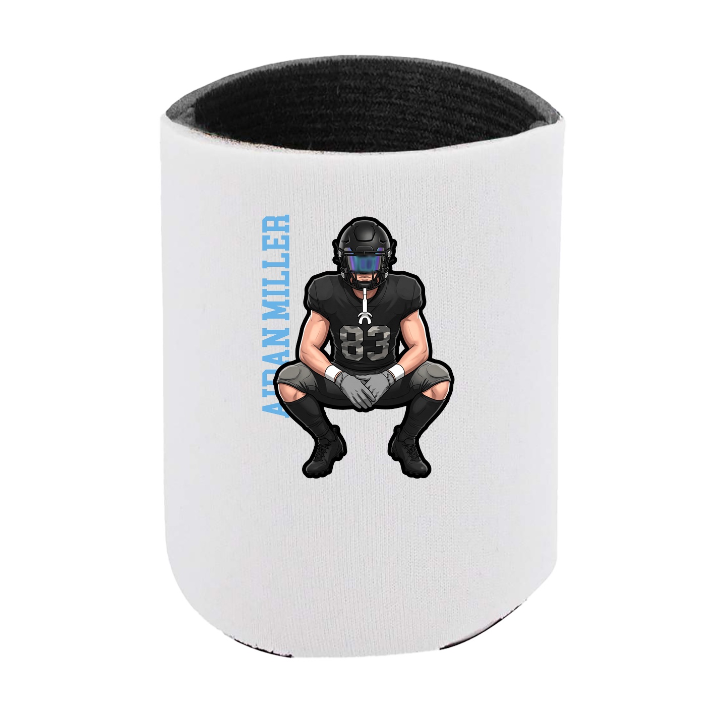 Can Holder — Name Vertical in White