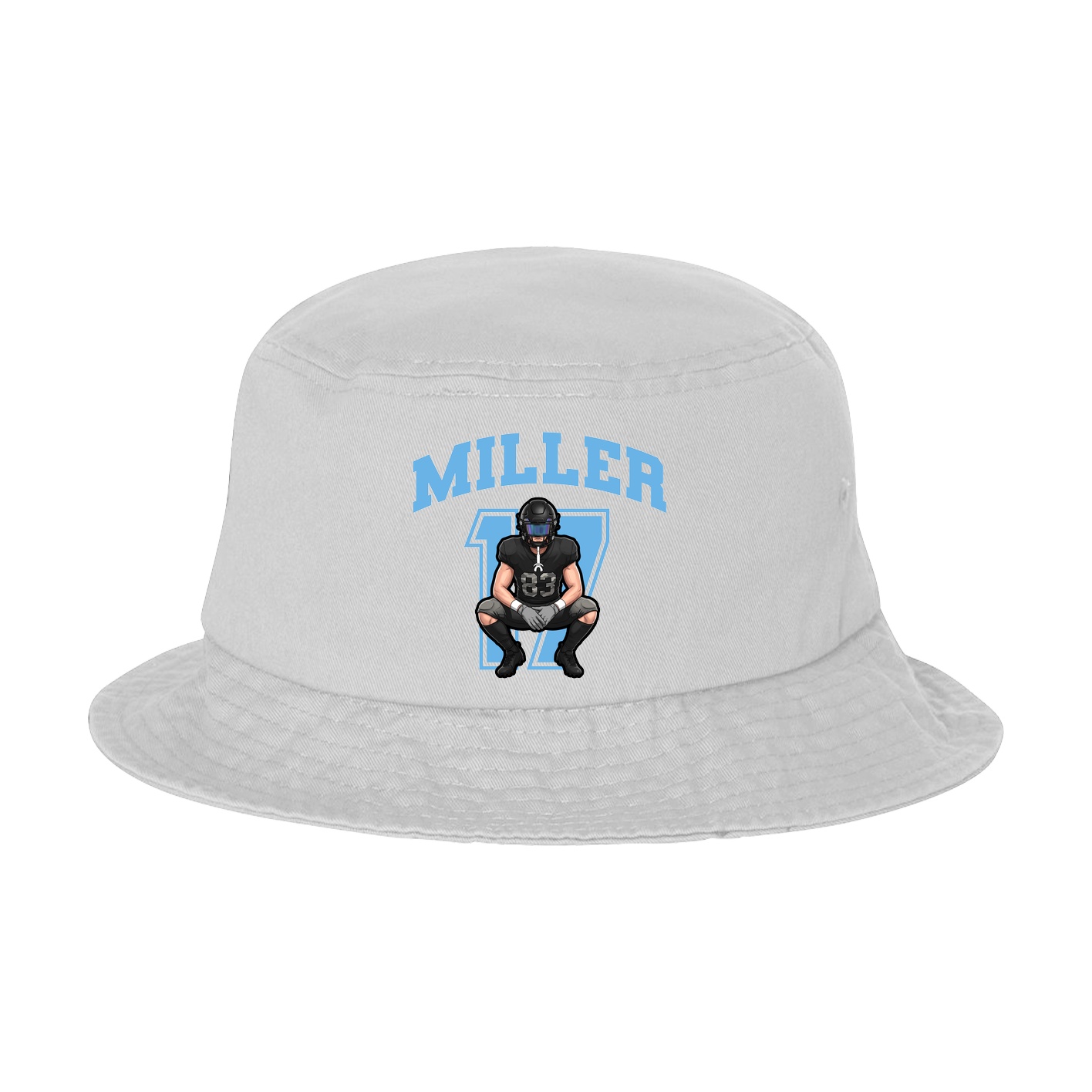 Bucket Cap — Number in White