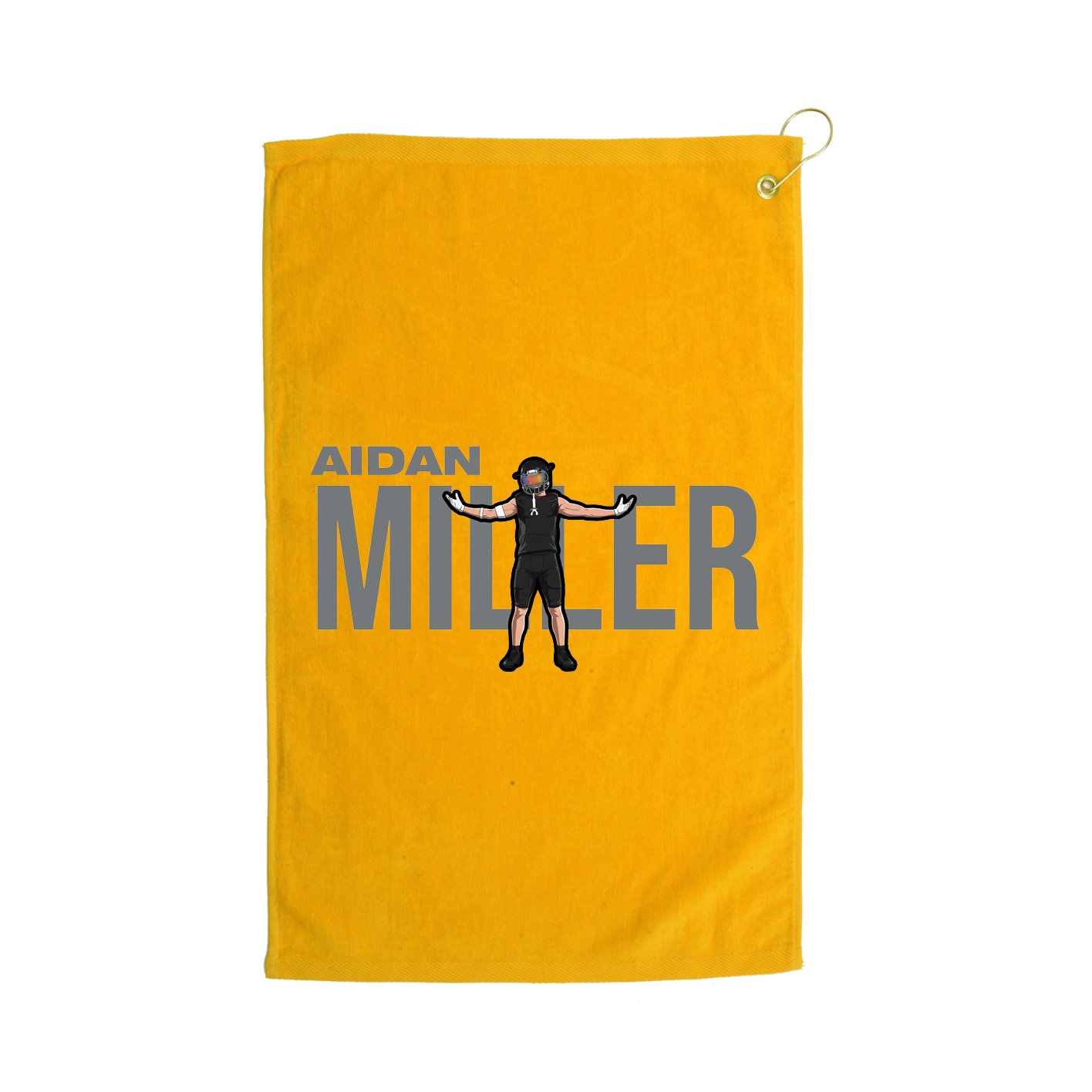 Golf Towel — Player Name in Gold