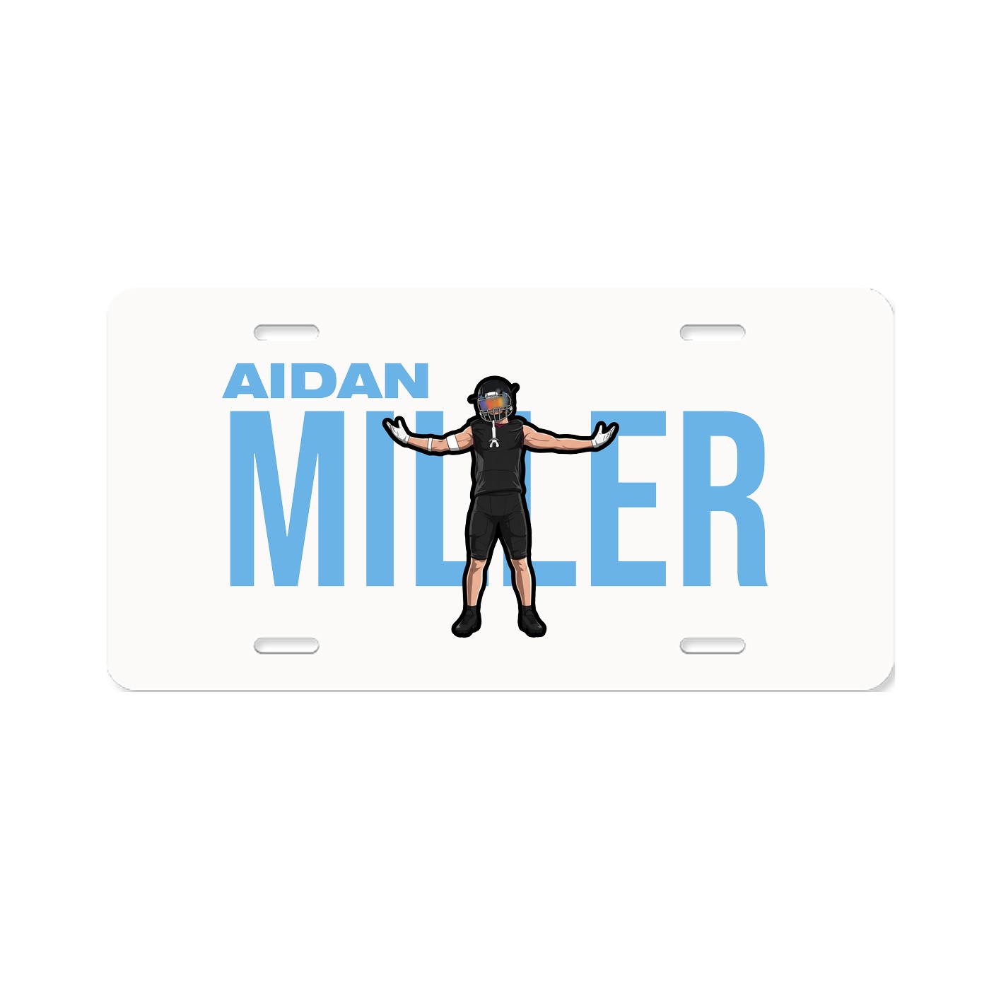 License Plate — Player Name in Classic