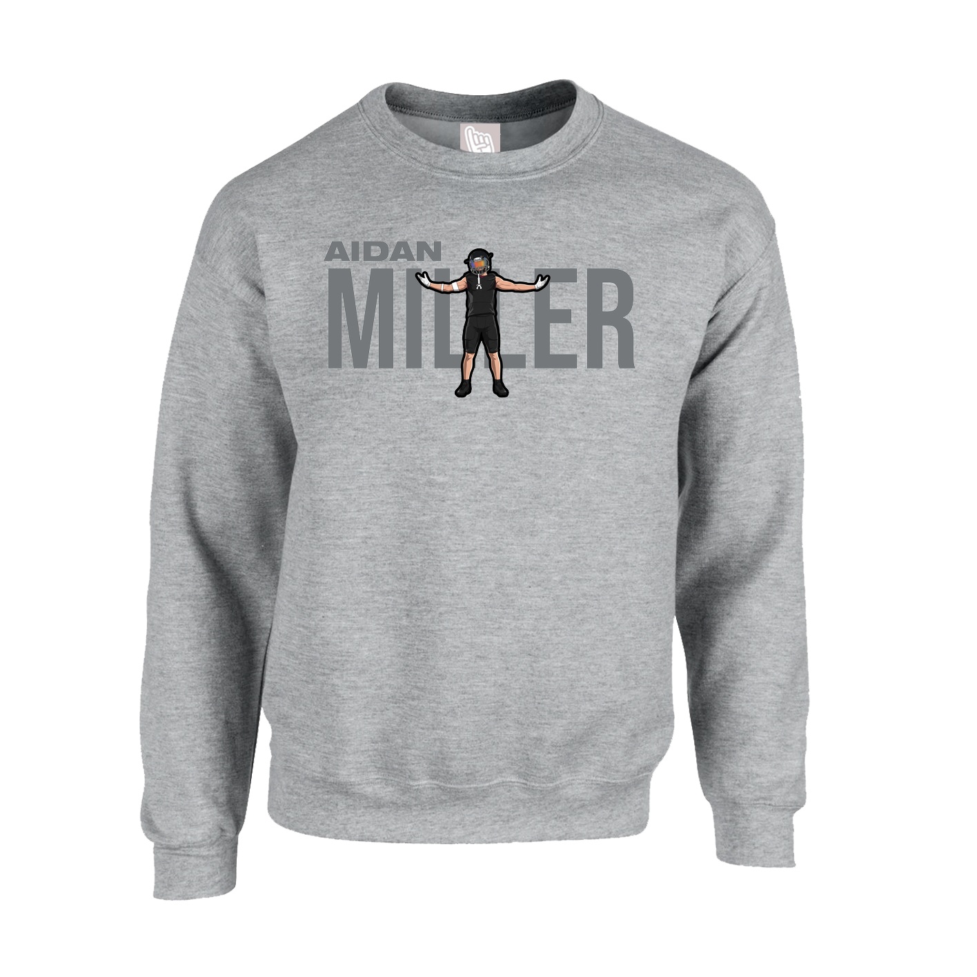 Fleece Crew — Player Name in Grey