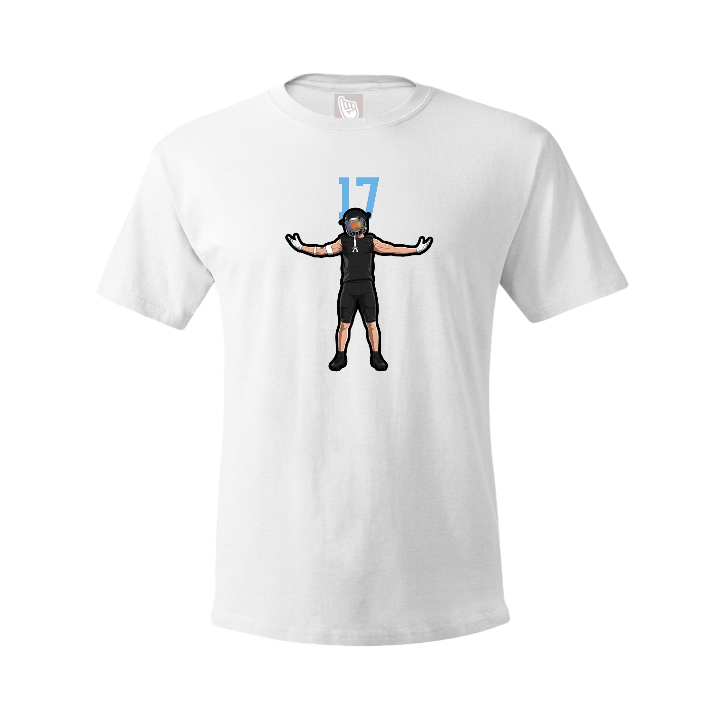Youth Tee — Number Top in White