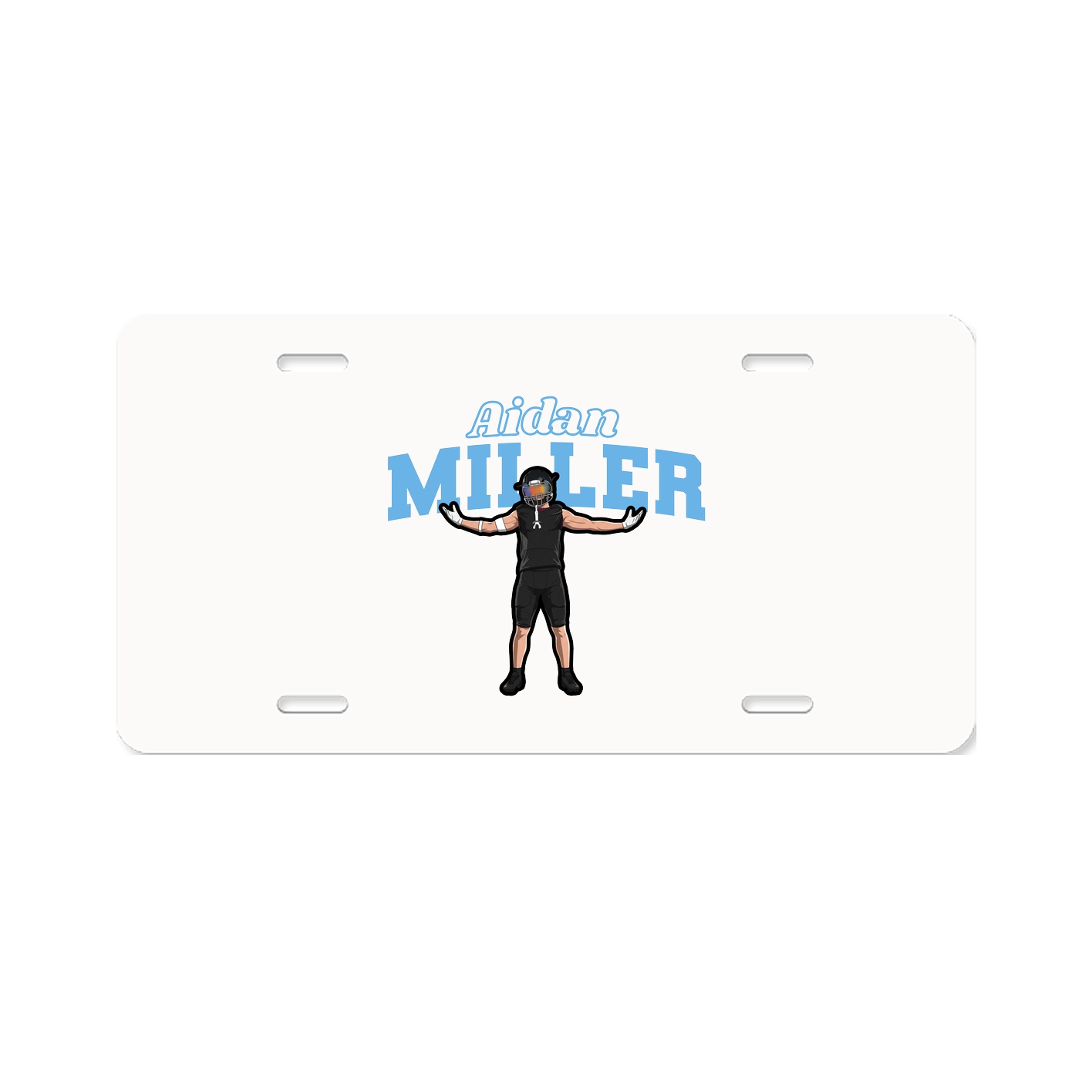 License Plate — Name Arch in Classic