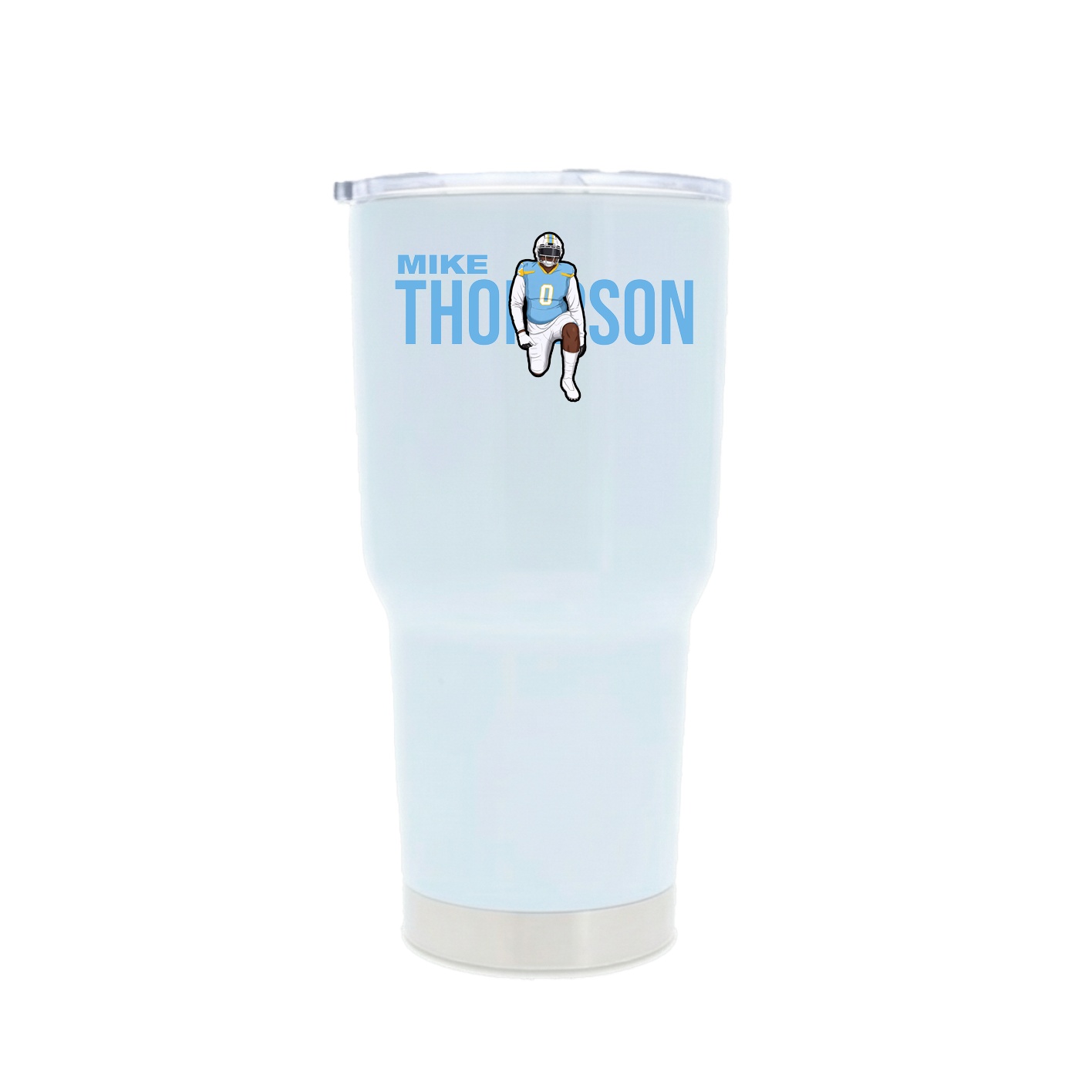 30oz Stainless Steel Tumbler — Player Name in White