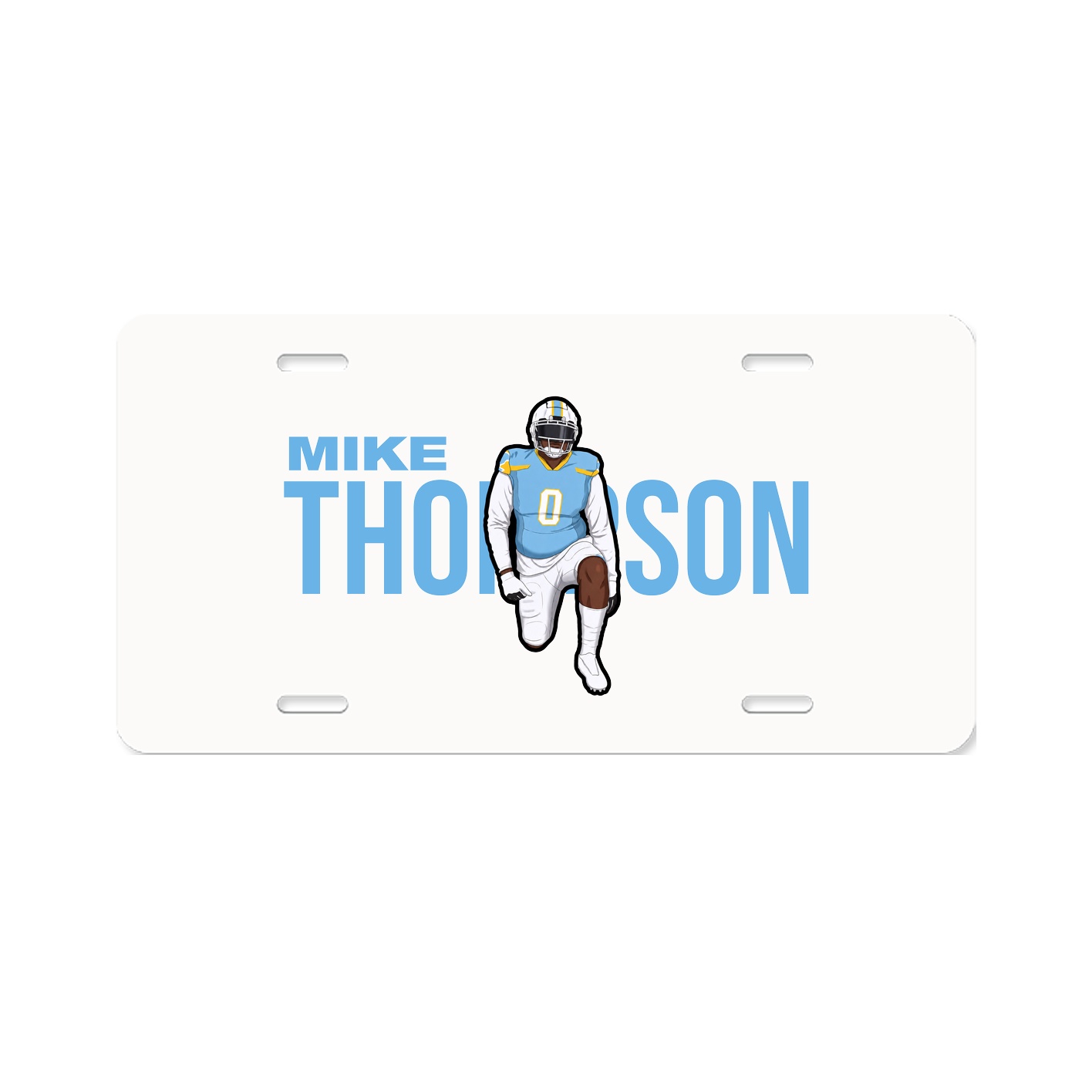 License Plate — Player Name in Classic