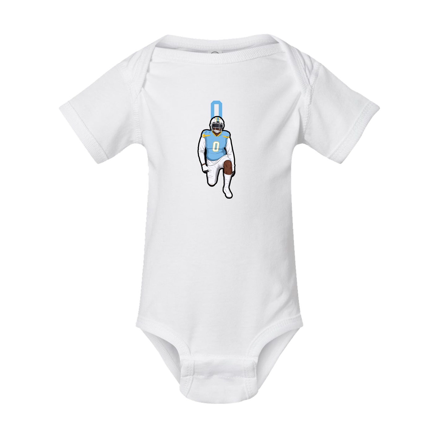 Baby Onesie — Number Top in White
