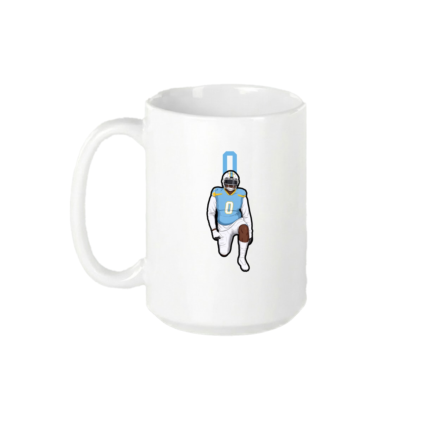 15oz Coffee Mug — Number Top in White