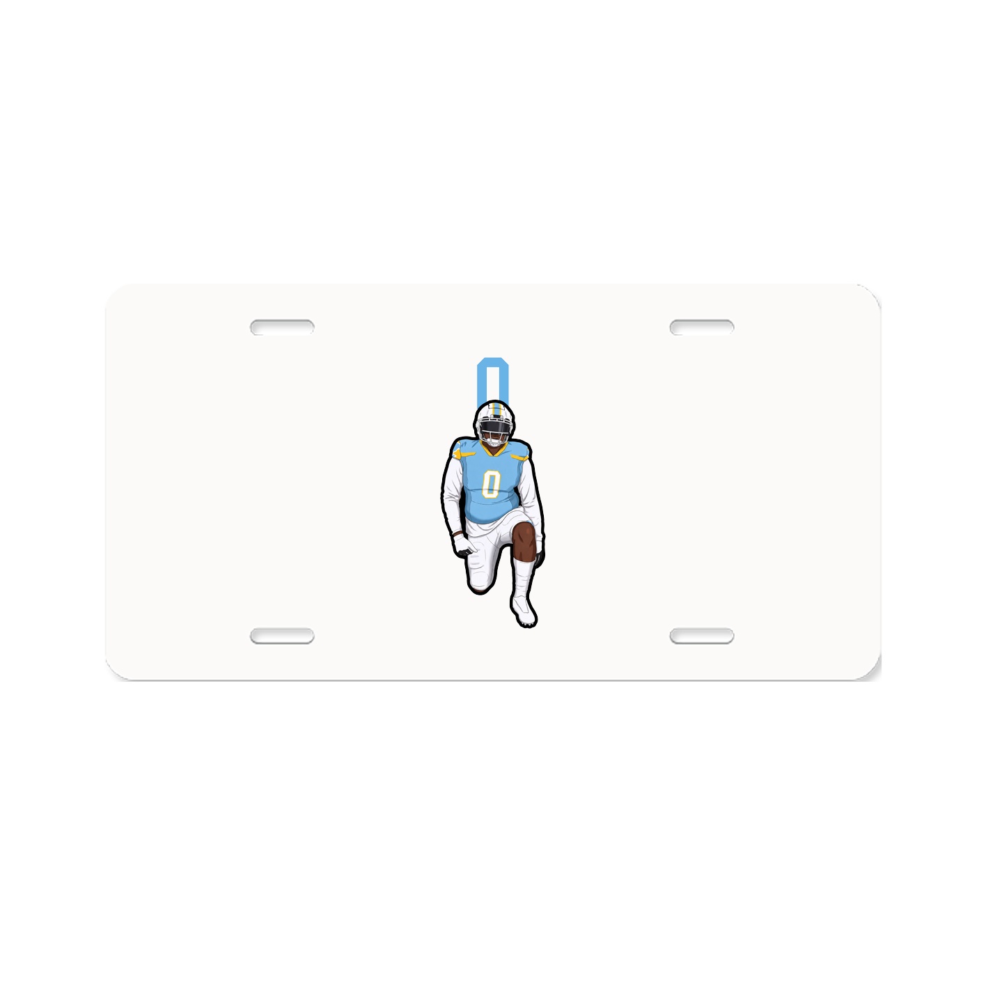 License Plate — Number Top in Classic