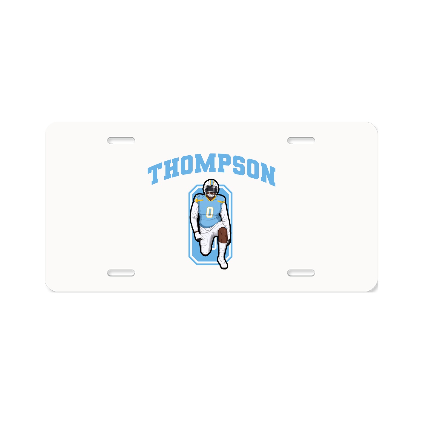 License Plate — Number in Classic