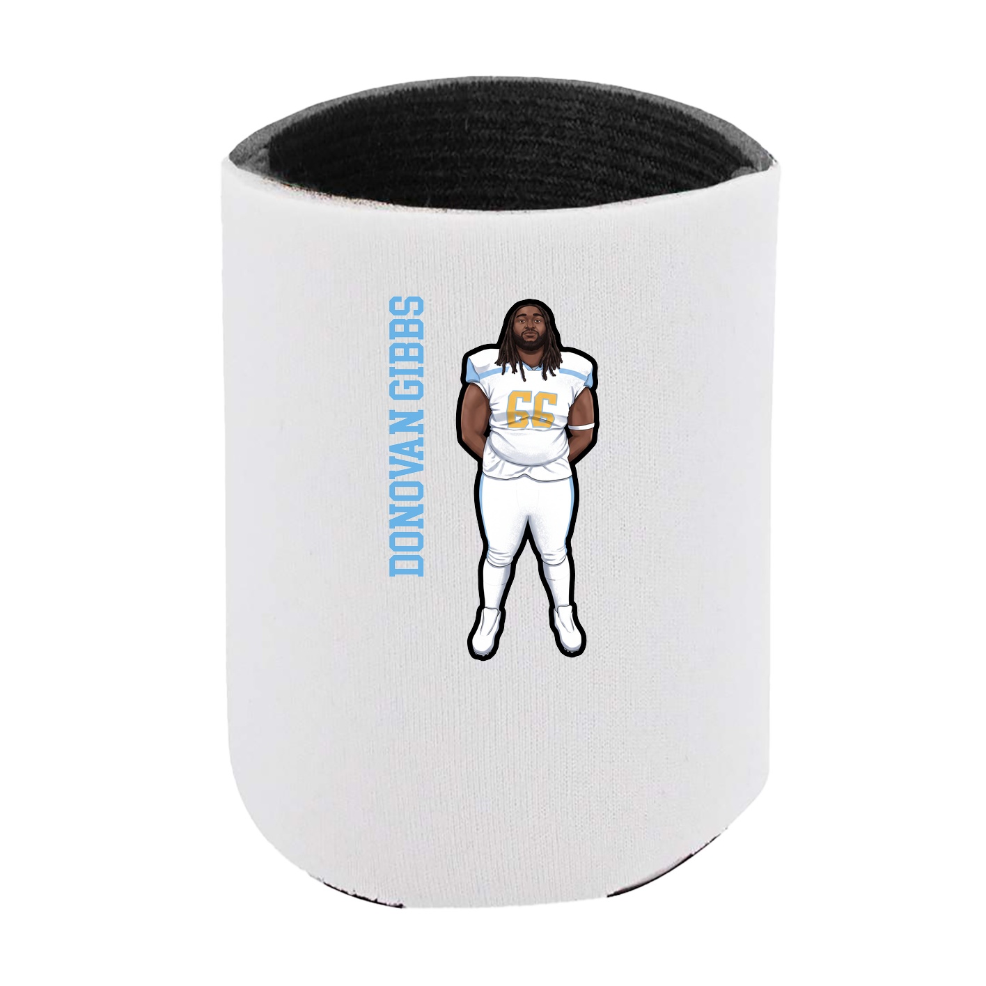 Can Holder — Name Vertical in White