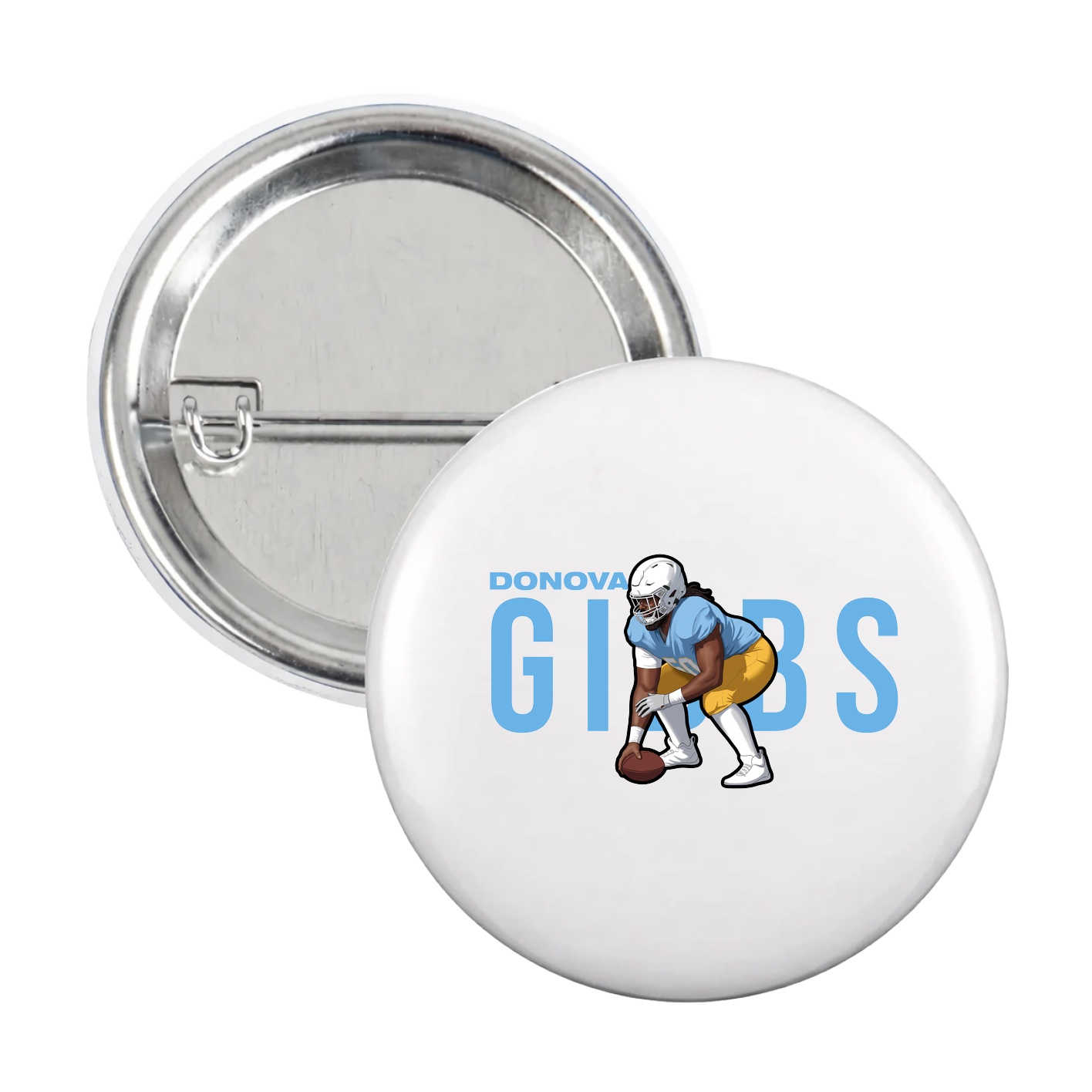 Game Day Button — Player Name in White