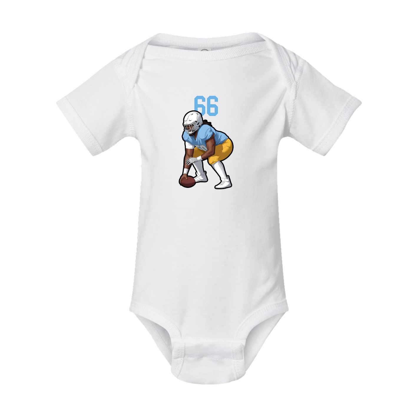 Baby Onesie — Number Top in White