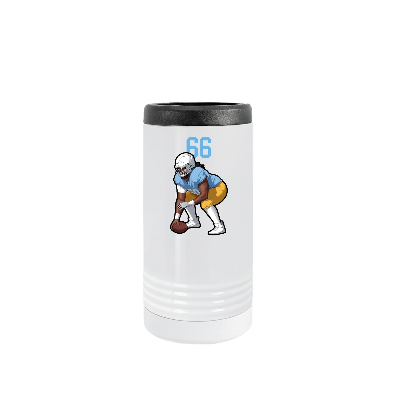 Slim Beverage Holder — Number Top in White