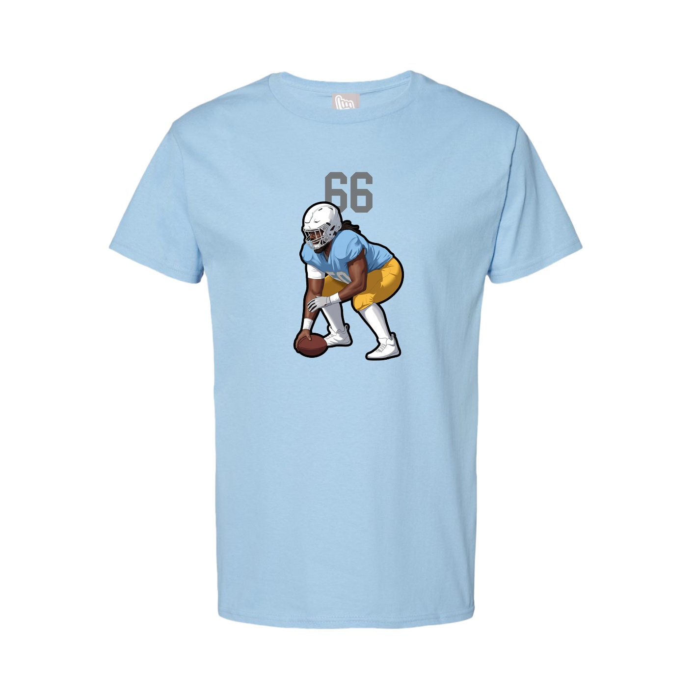 Tee — Number Top in Light Blue