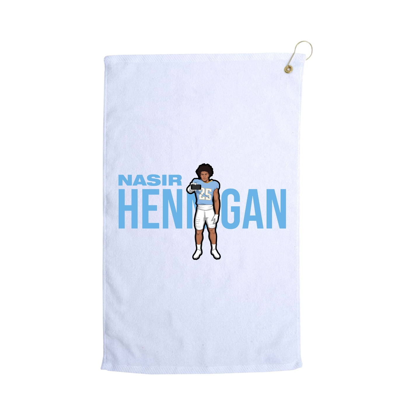 Golf Towel — Player Name in White