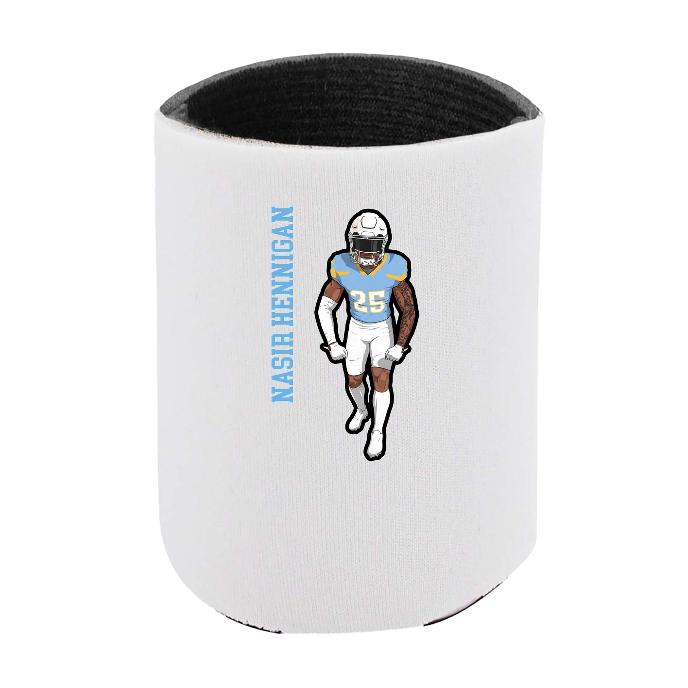 Can Holder — Name Vertical in White