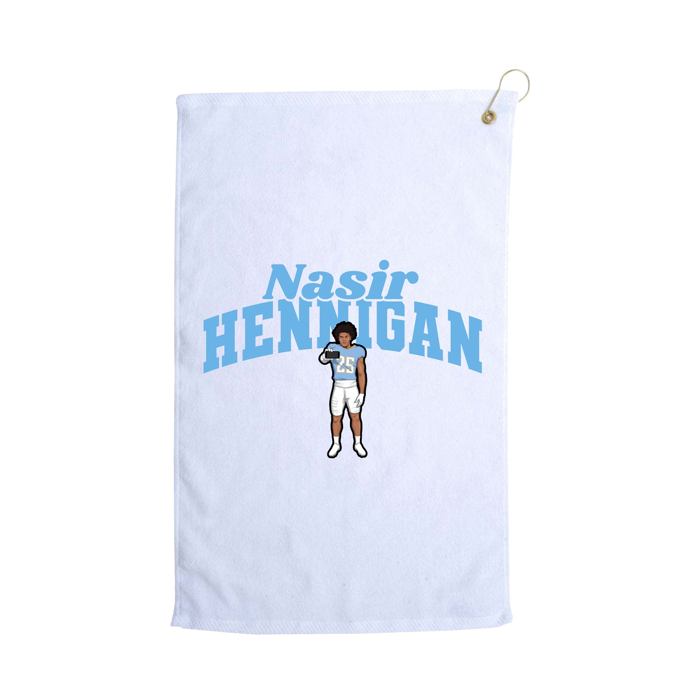Golf Towel — Signature Arch in White