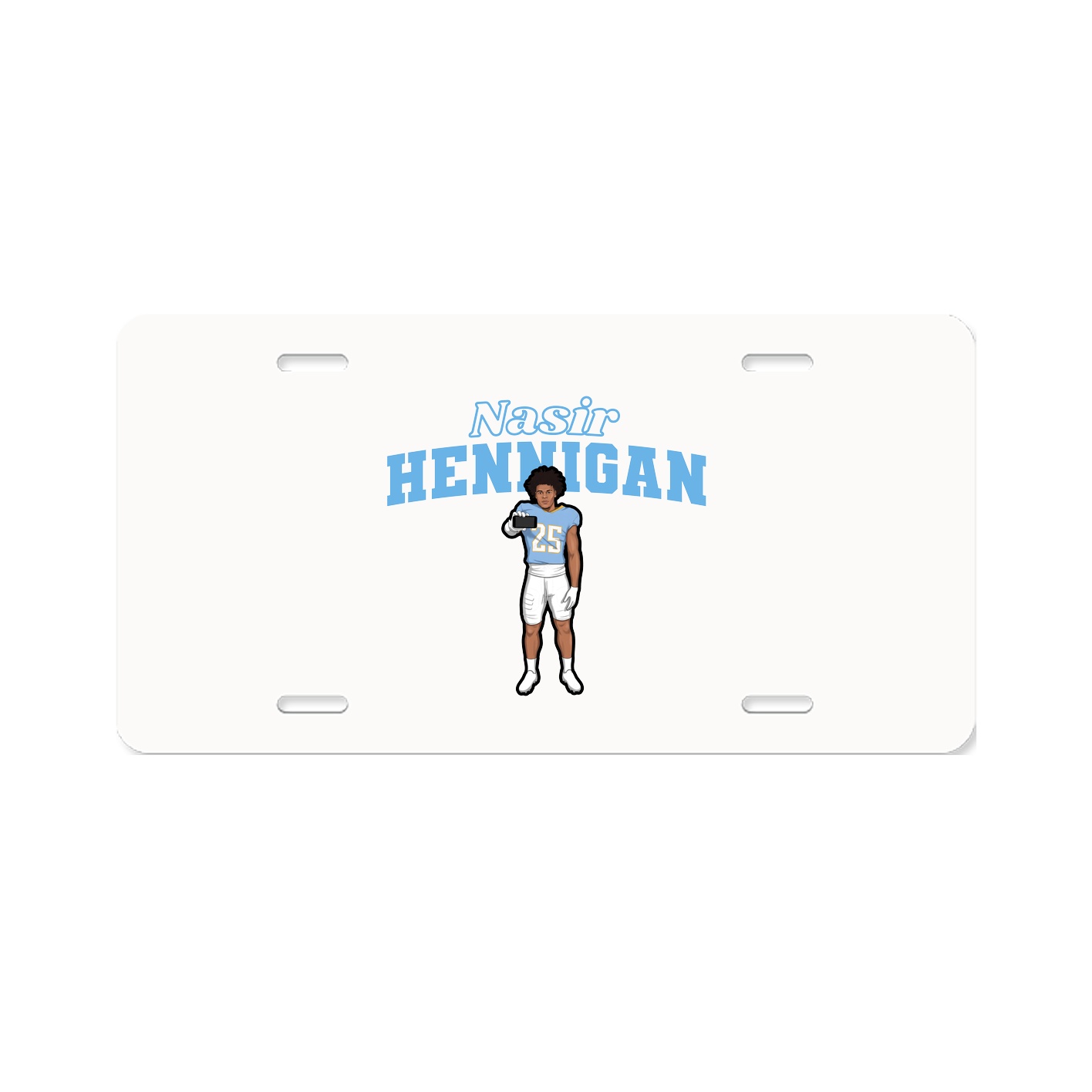 License Plate — Name Arch in Classic