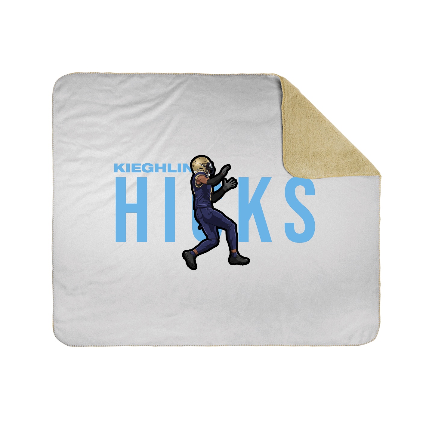 Throw Blanket — Player Name in White