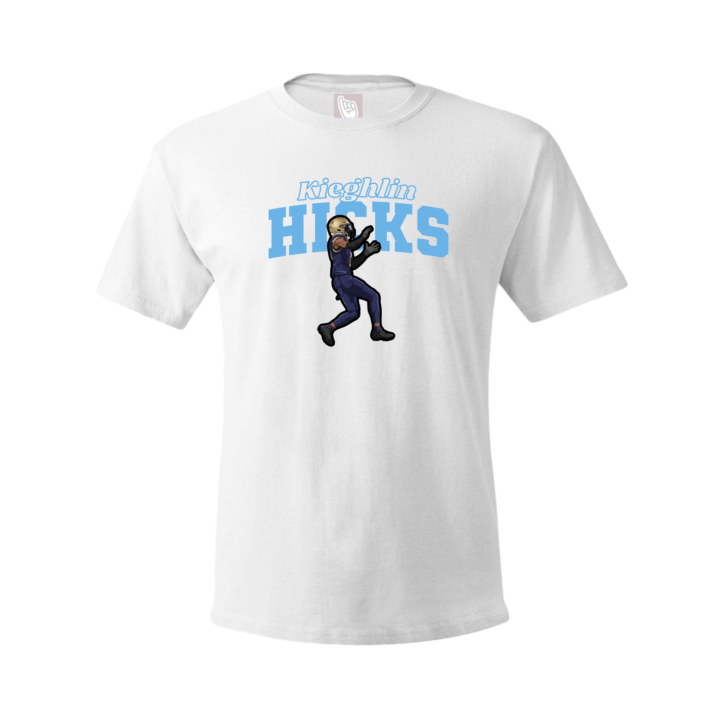 Youth Tee — Name Arch in White