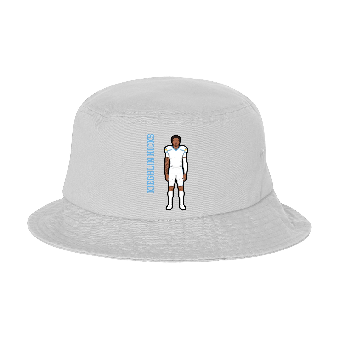 Bucket Cap — Name Vertical in White
