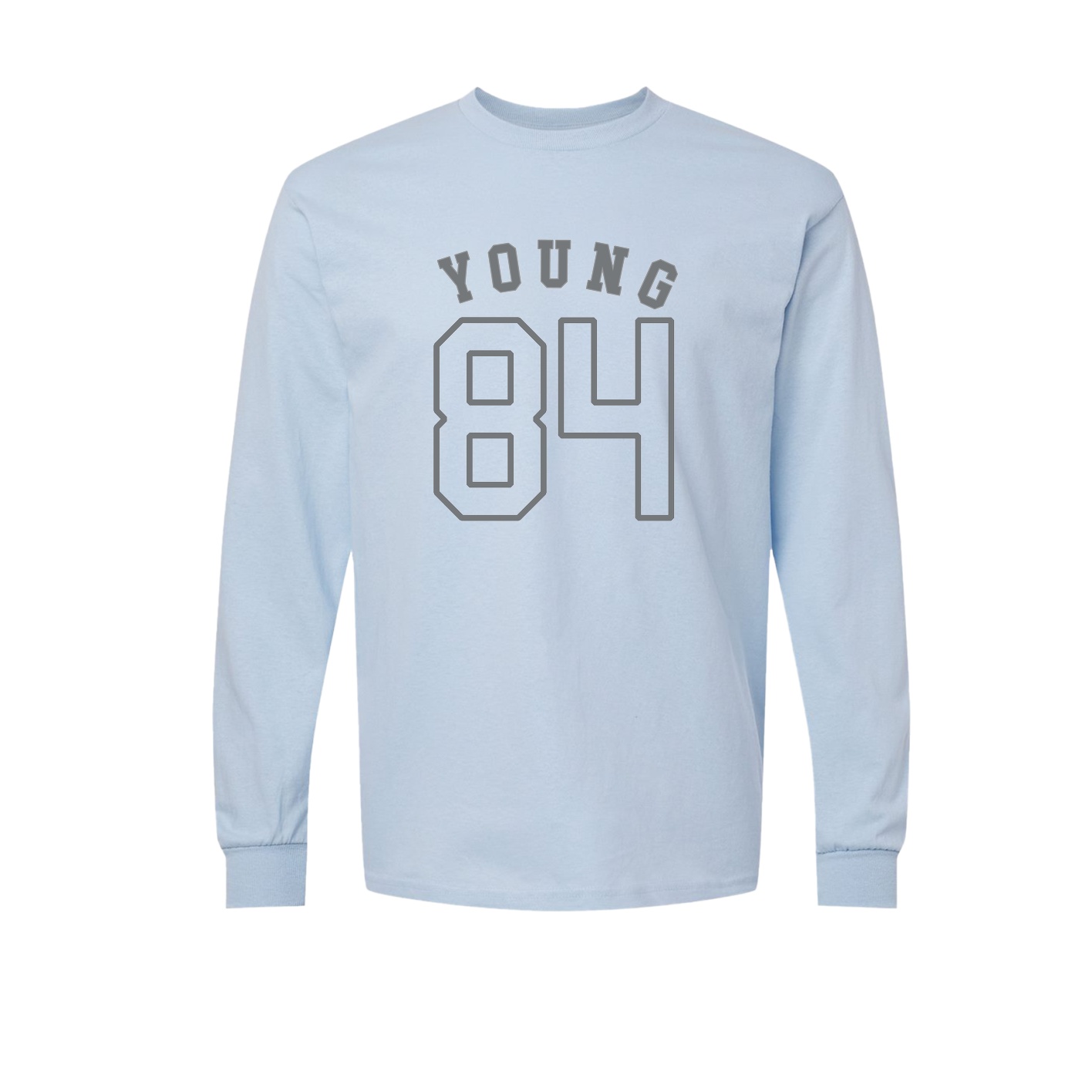 Long Sleeve Tee — Shirsey Arch in Light Blue