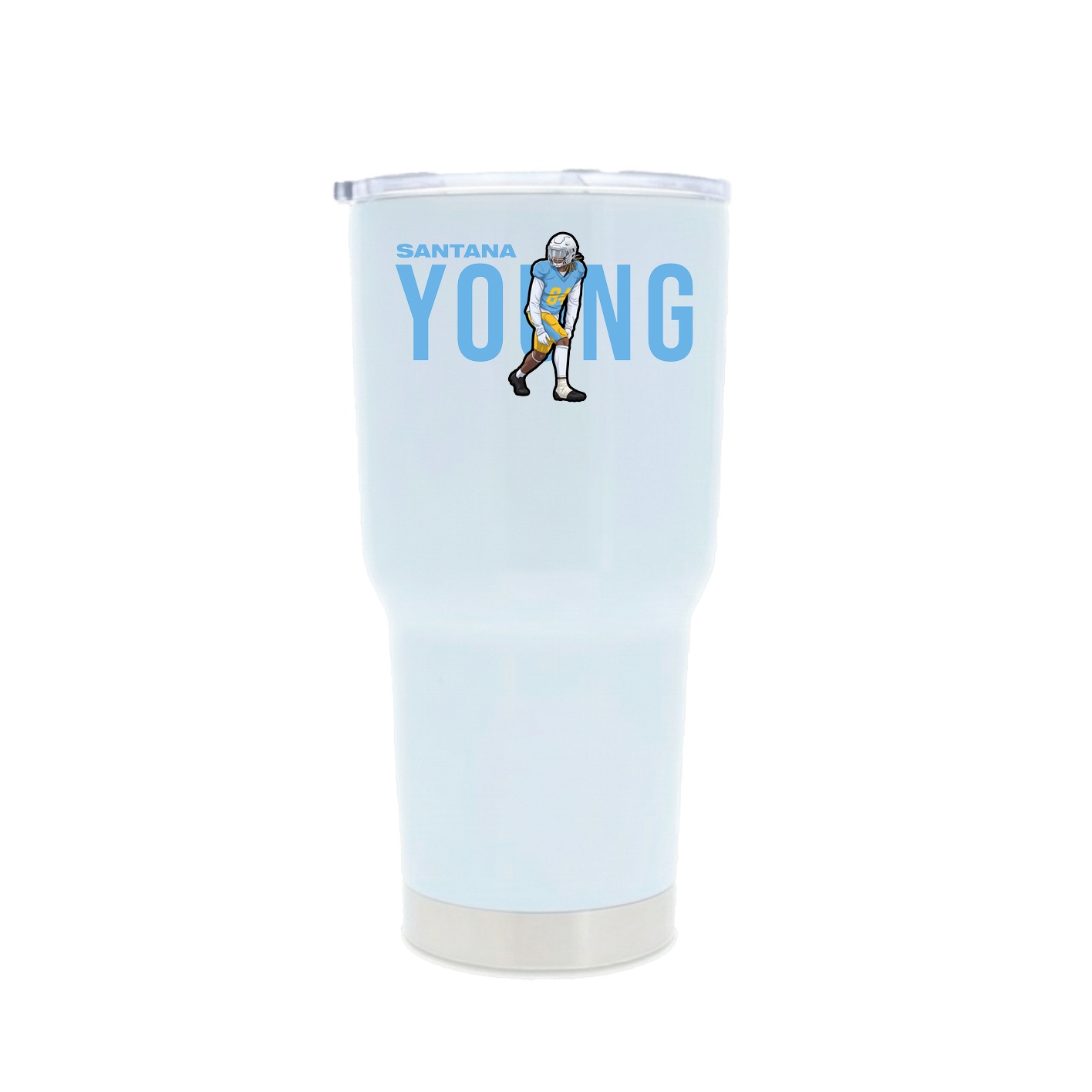 30oz Stainless Steel Tumbler — Player Name in White