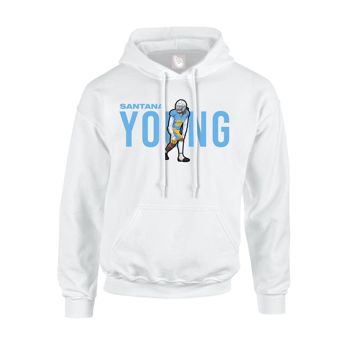 Youth Hoodie — Player Name in White