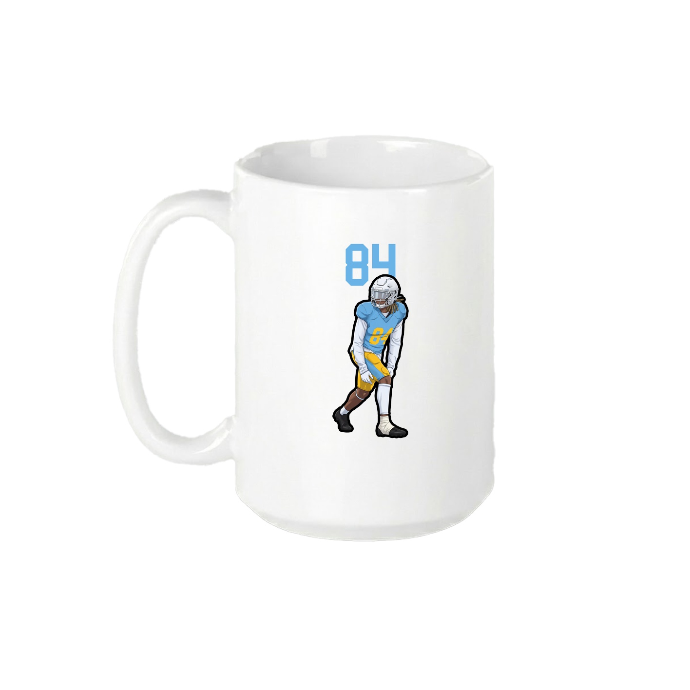 15oz Coffee Mug — Number Top in White