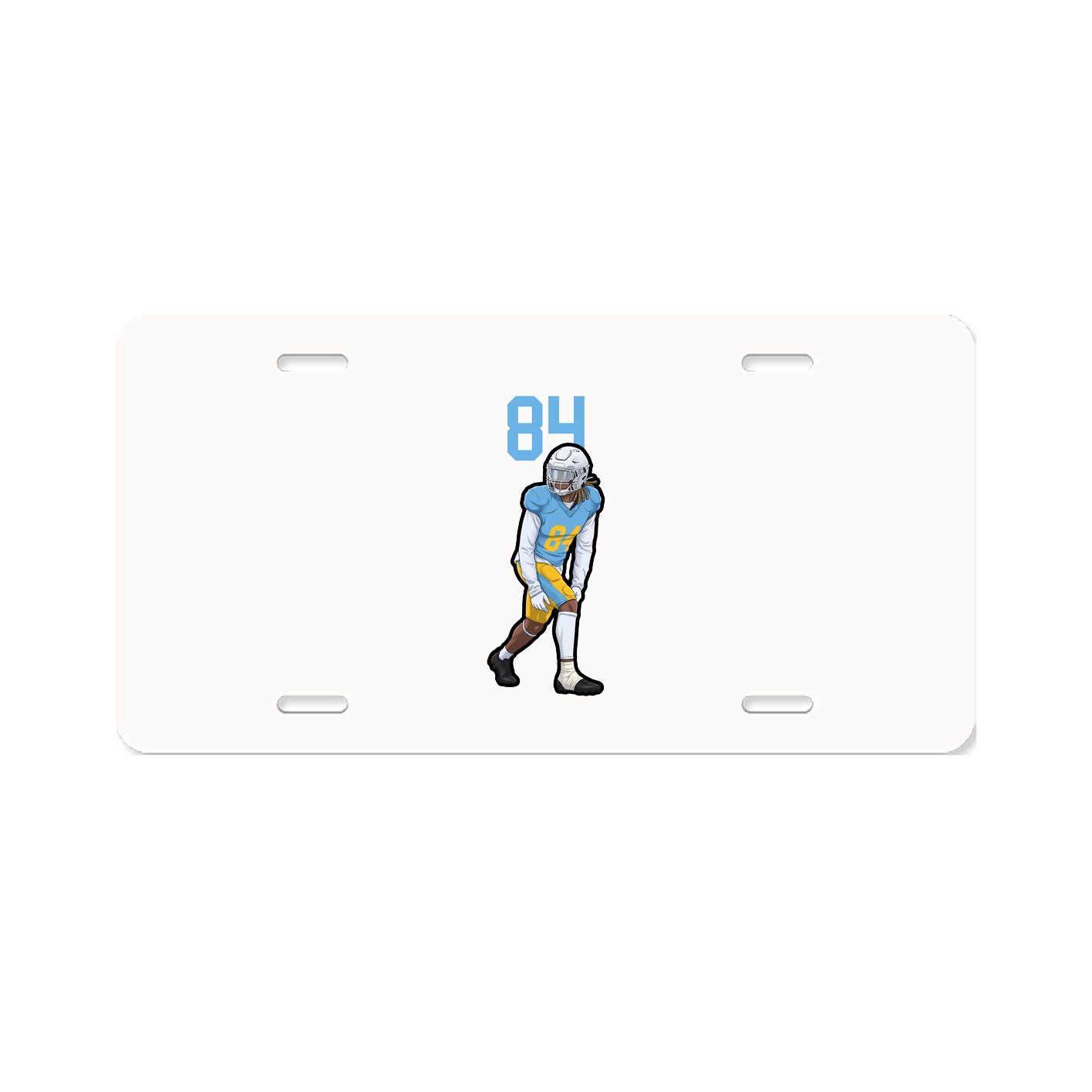 License Plate — Number Top in Classic