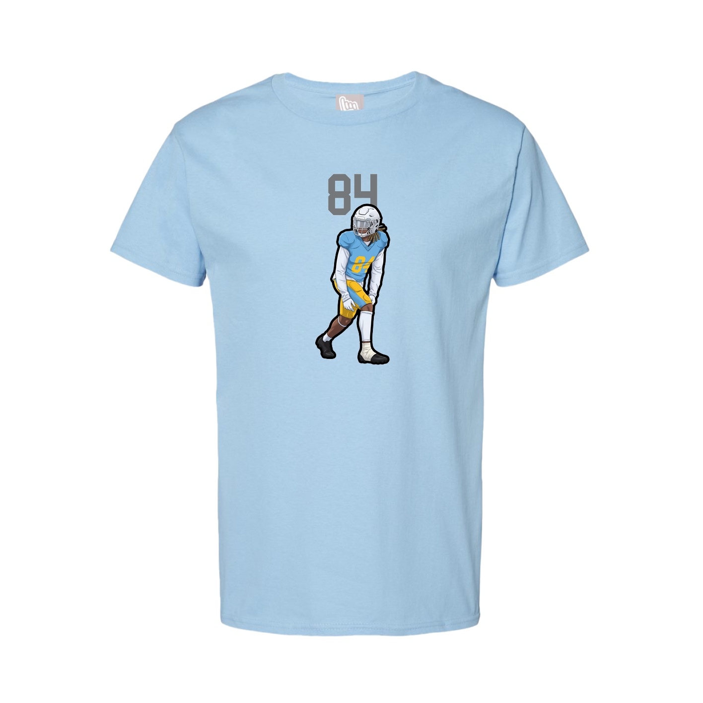 Tee — Number Top in Light Blue