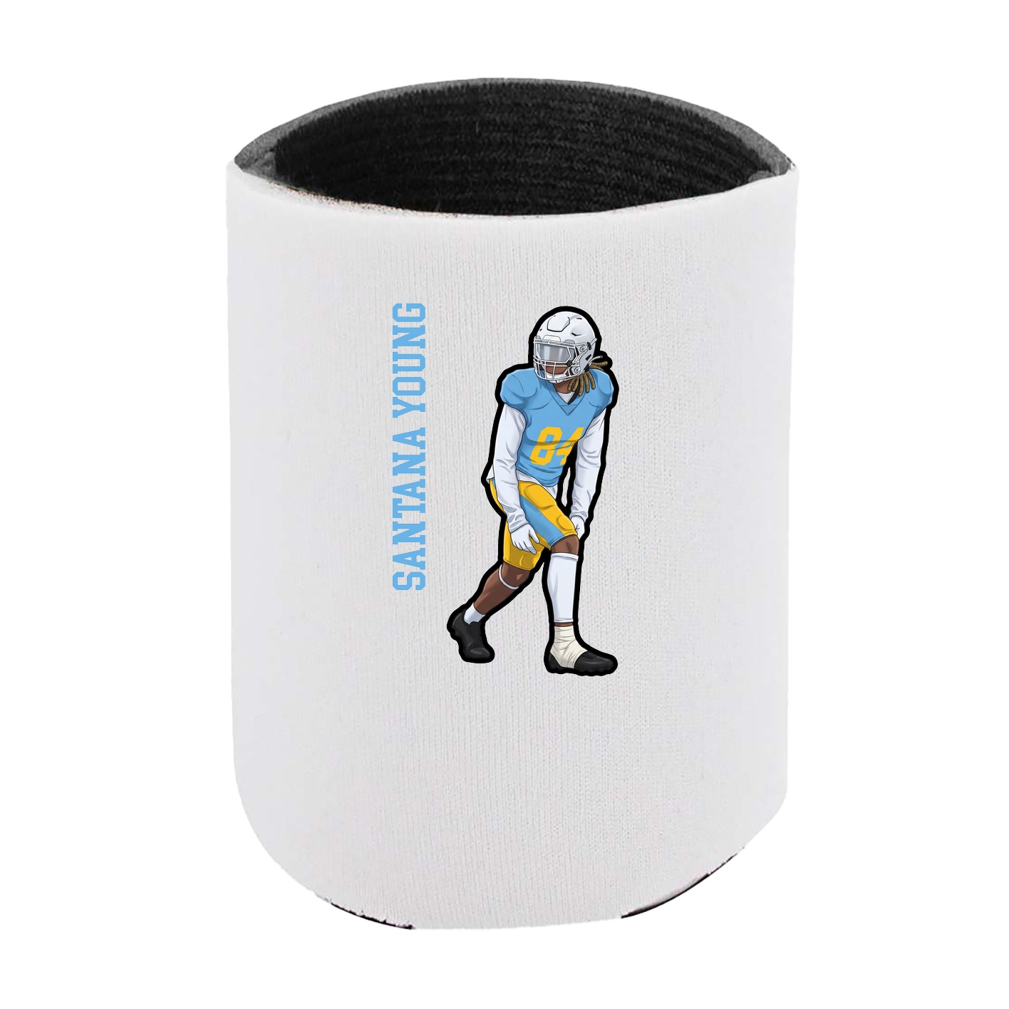 Can Holder — Name Vertical in White