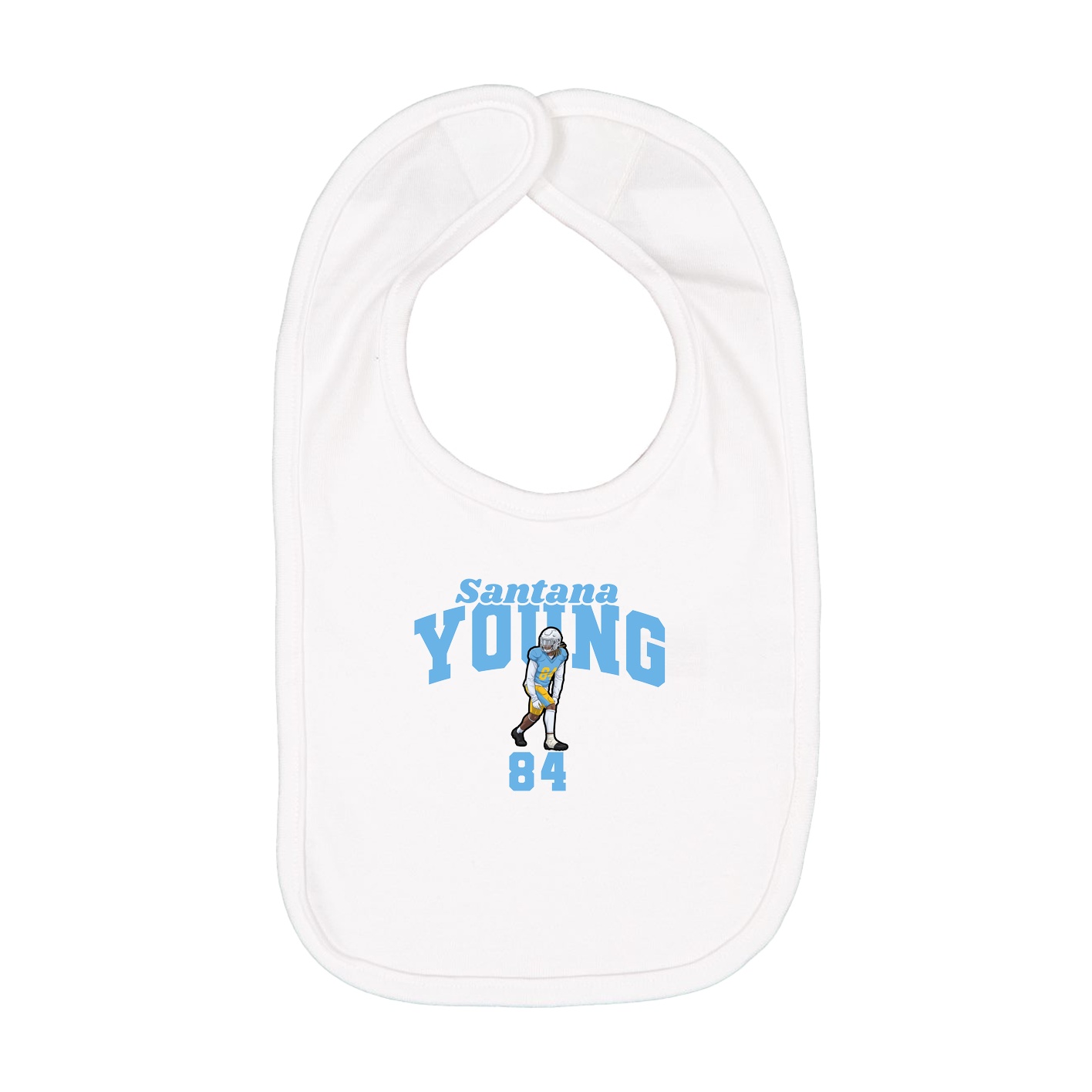 Infant Bib — Signature Arch in White