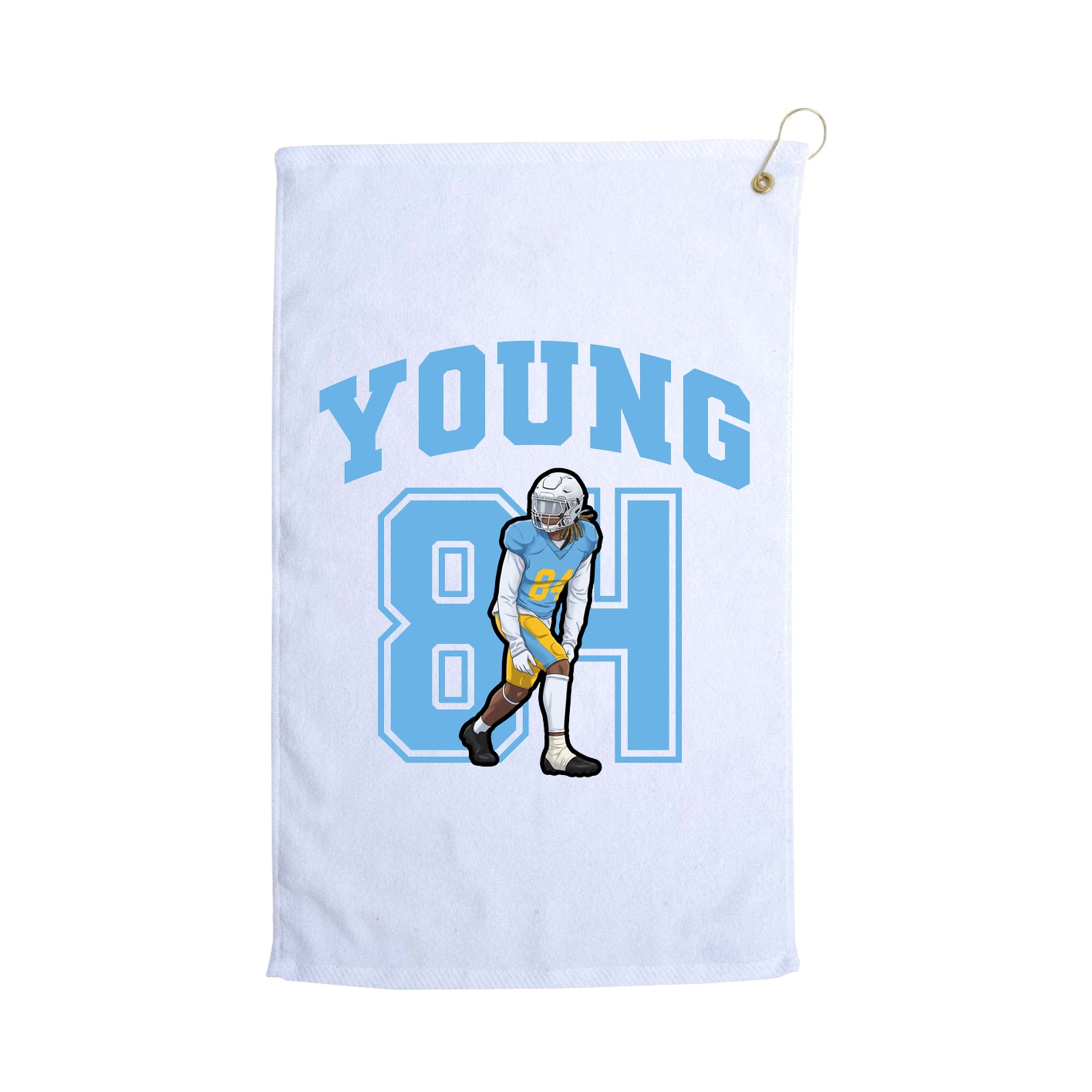 Golf Towel — Number in White