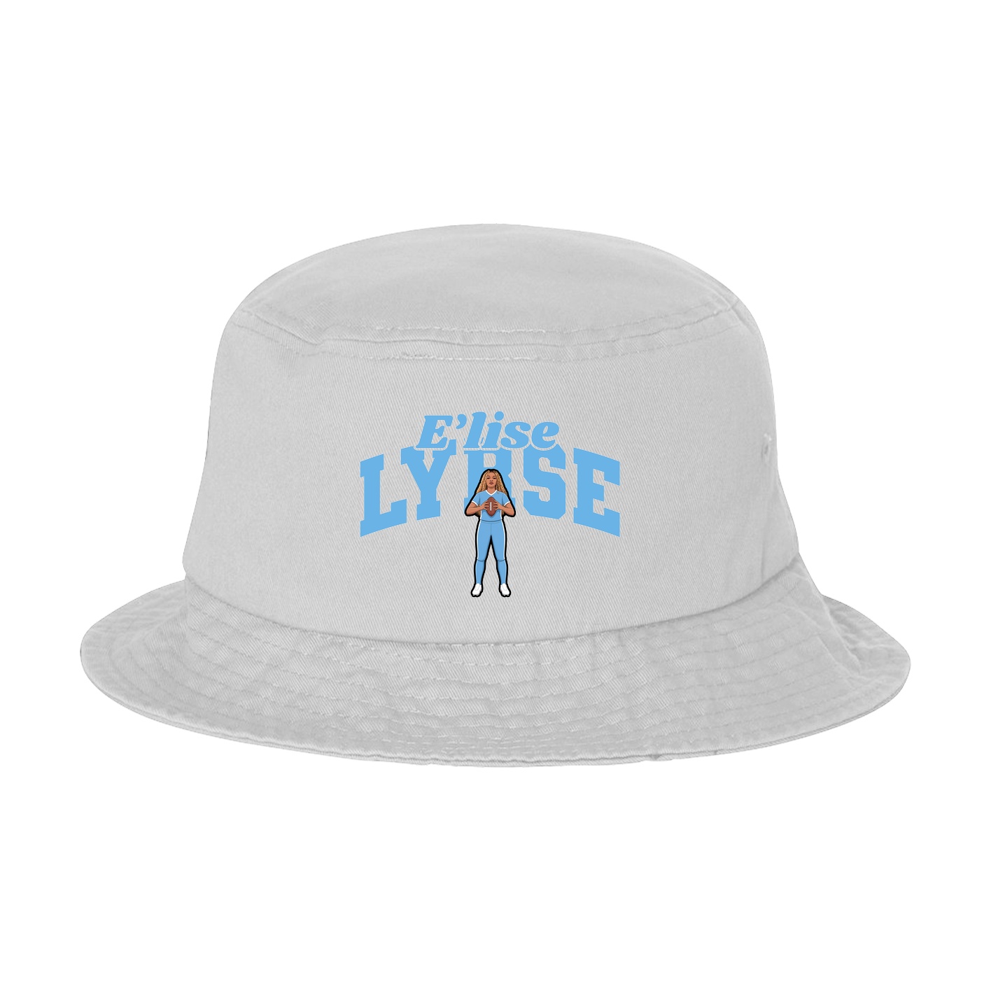 Bucket Cap — Signature Arch in White
