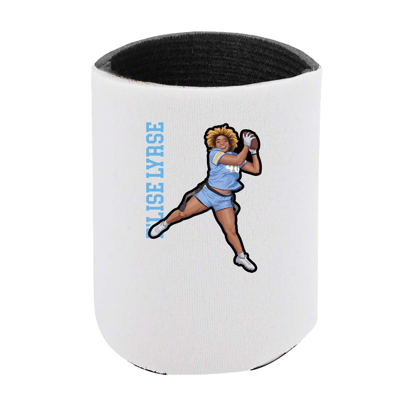 Can Holder — Name Vertical in White