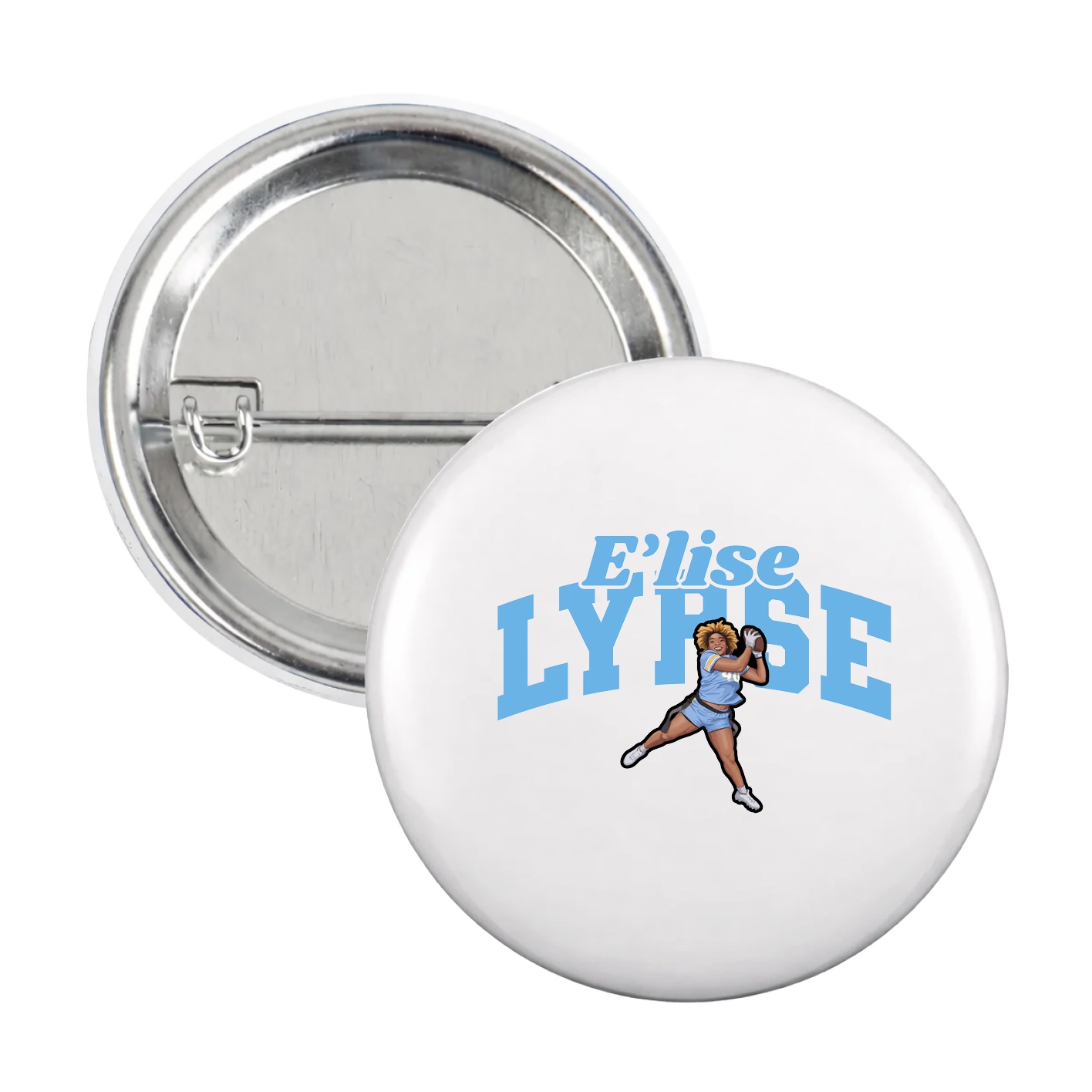 Game Day Button — Signature Arch in White