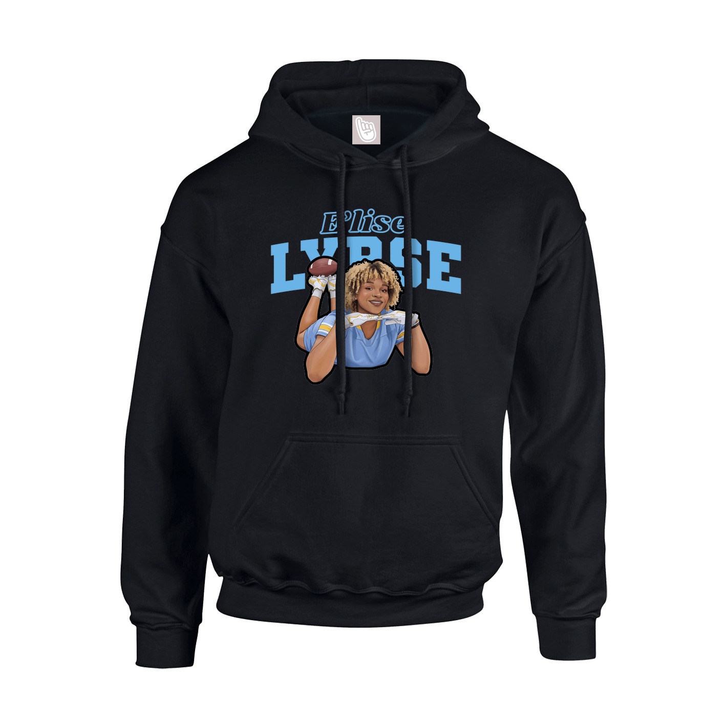 Hoodie — Name Arch in Black