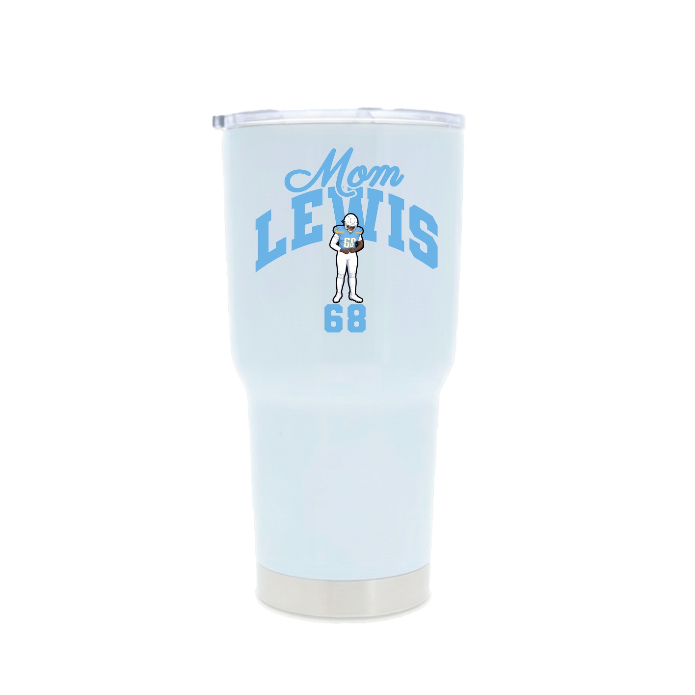 30oz Stainless Steel Tumbler — Mothers Day Arch in White