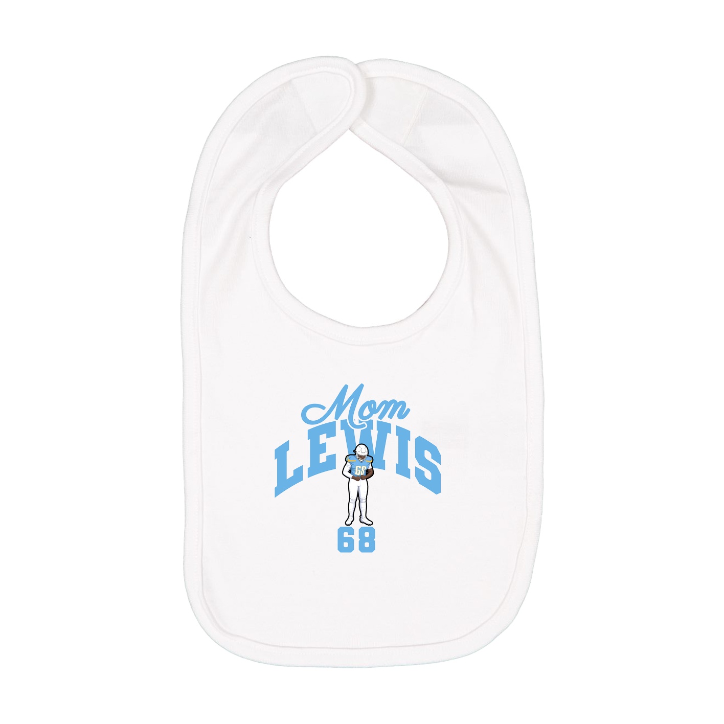Infant Bib — Mothers Day Arch in White