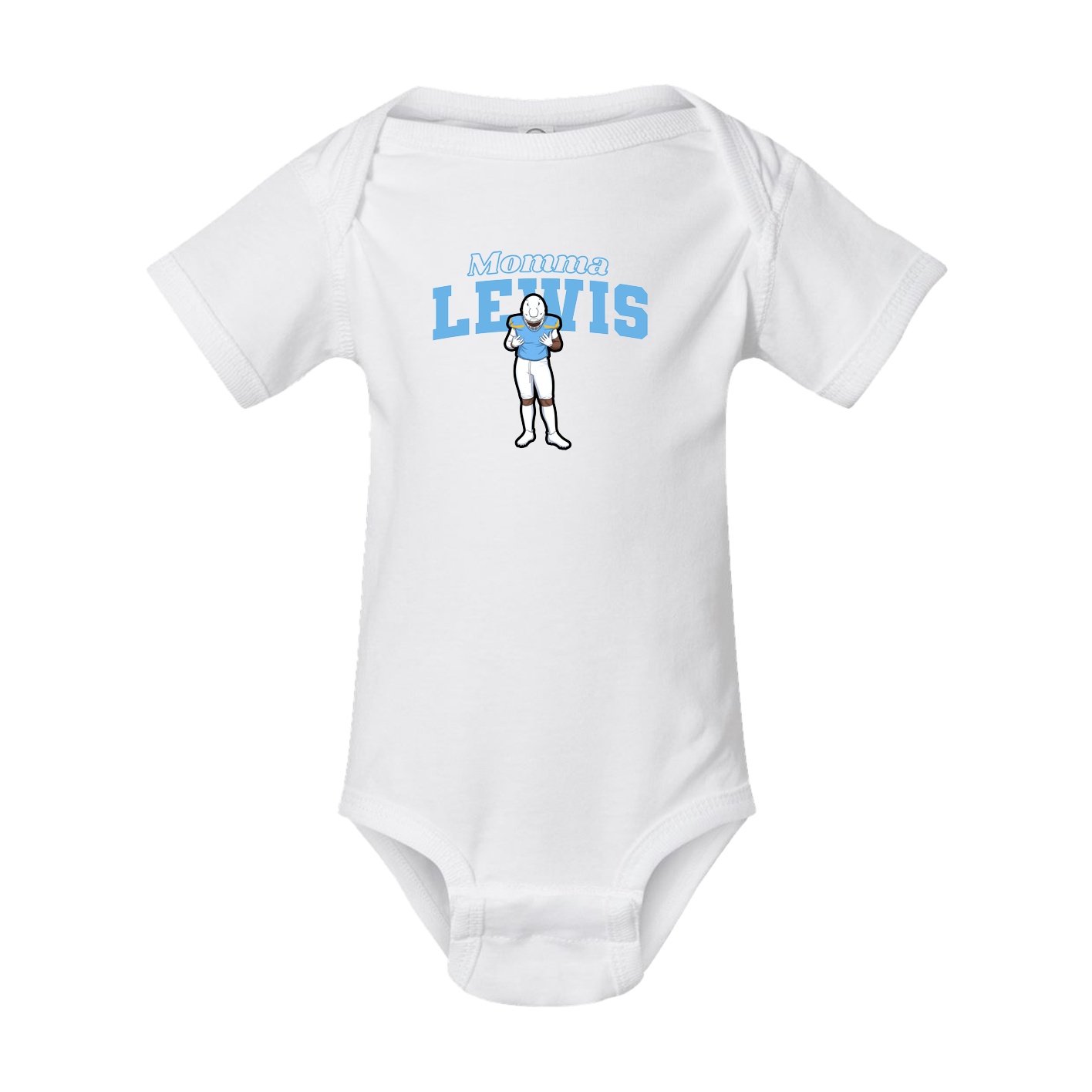 Baby Onesie — Mothers Day Block in White