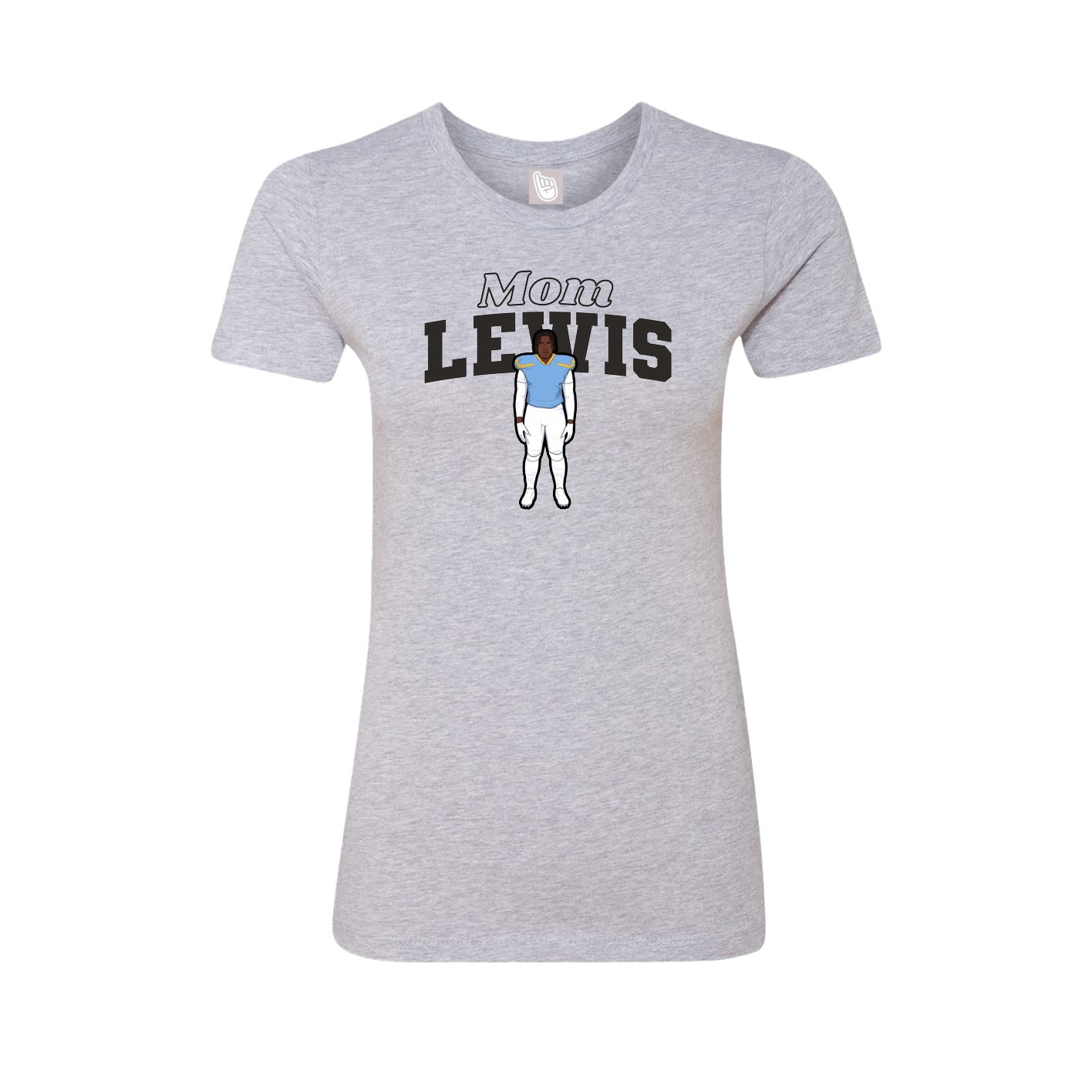 Womens Tee — Mothers Day Block in Grey
