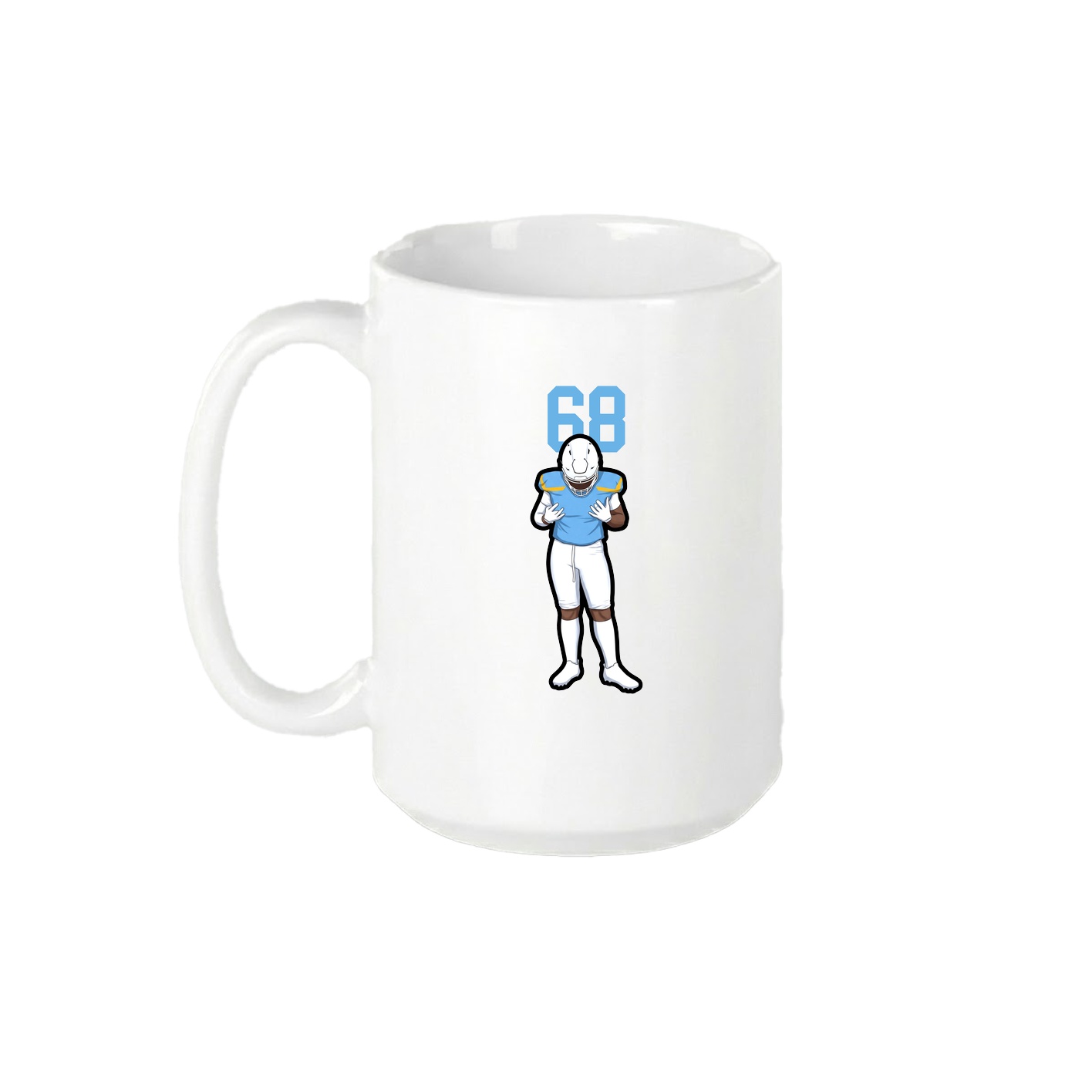 15oz Coffee Mug — Number Top in White