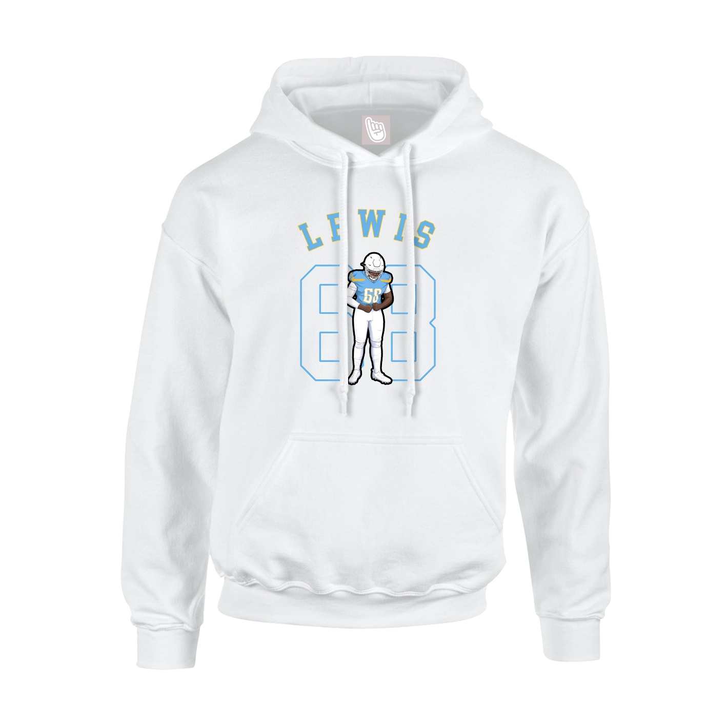 Hoodie — Shirsey Arch in White