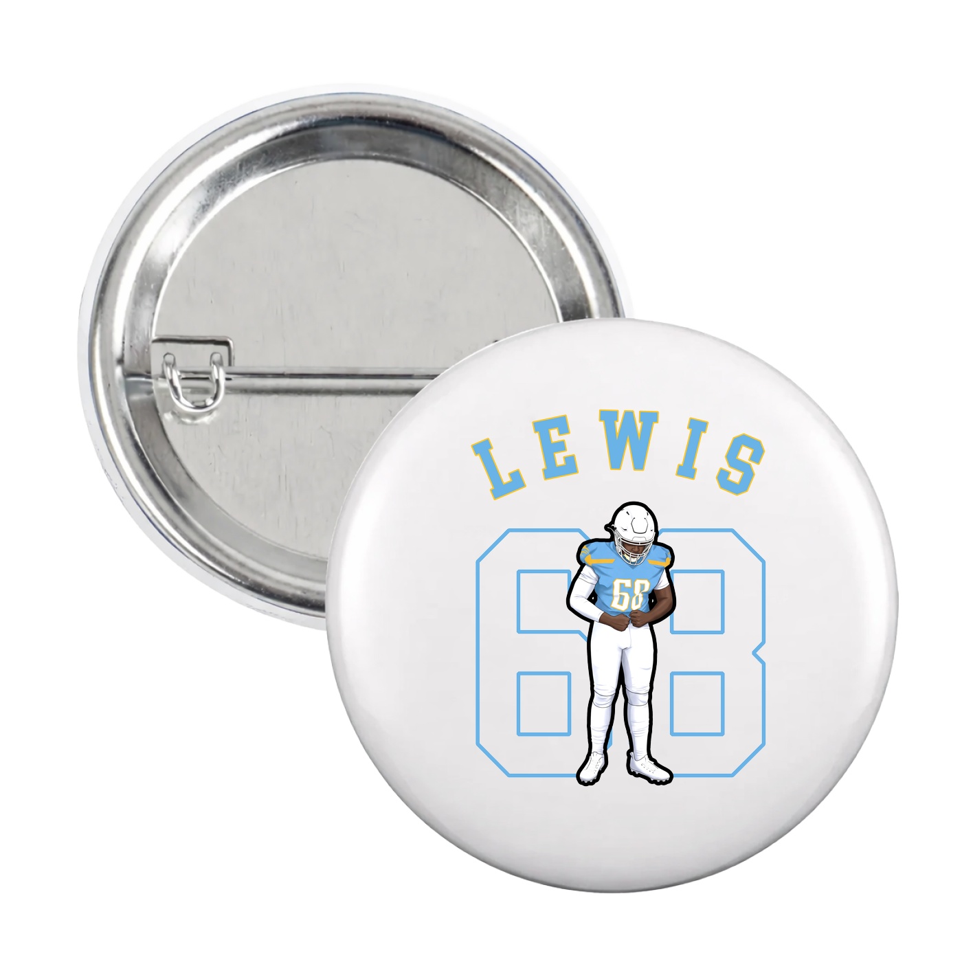 Game Day Button — Shirsey Arch in White