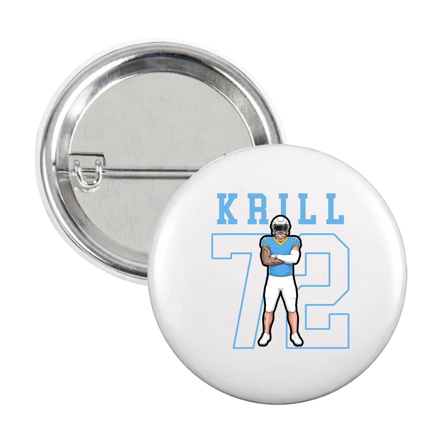 Game Day Button — Shirsey in White