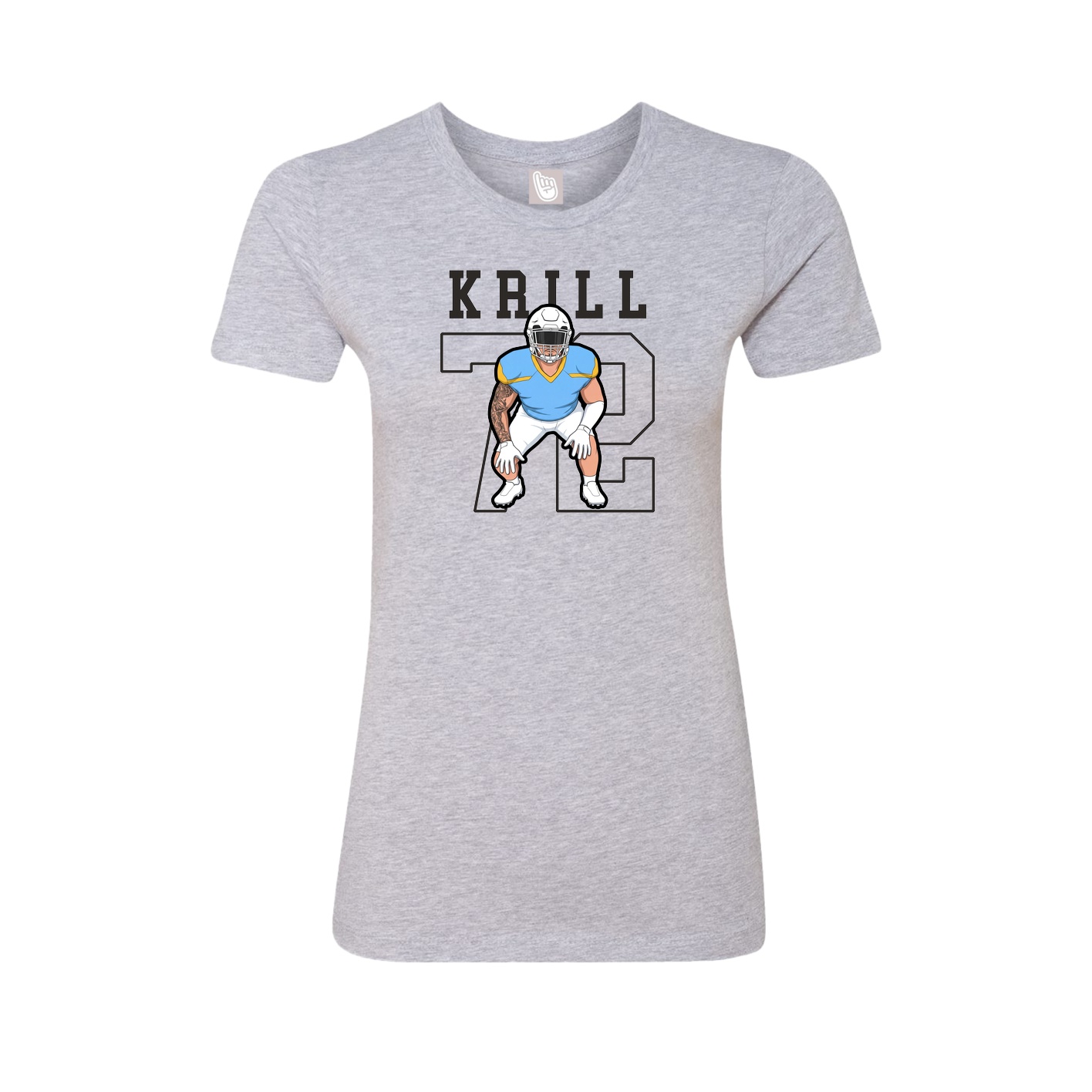 Fitted Women's Tee — Shirsey in Grey