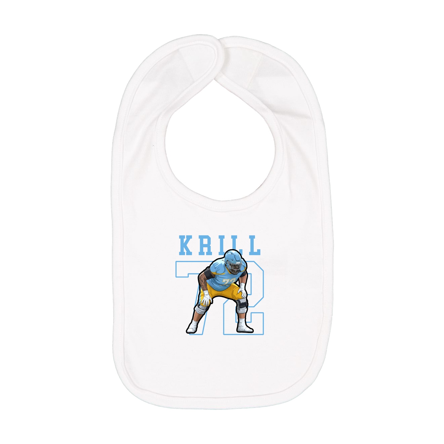 Infant Bib — Shirsey in White
