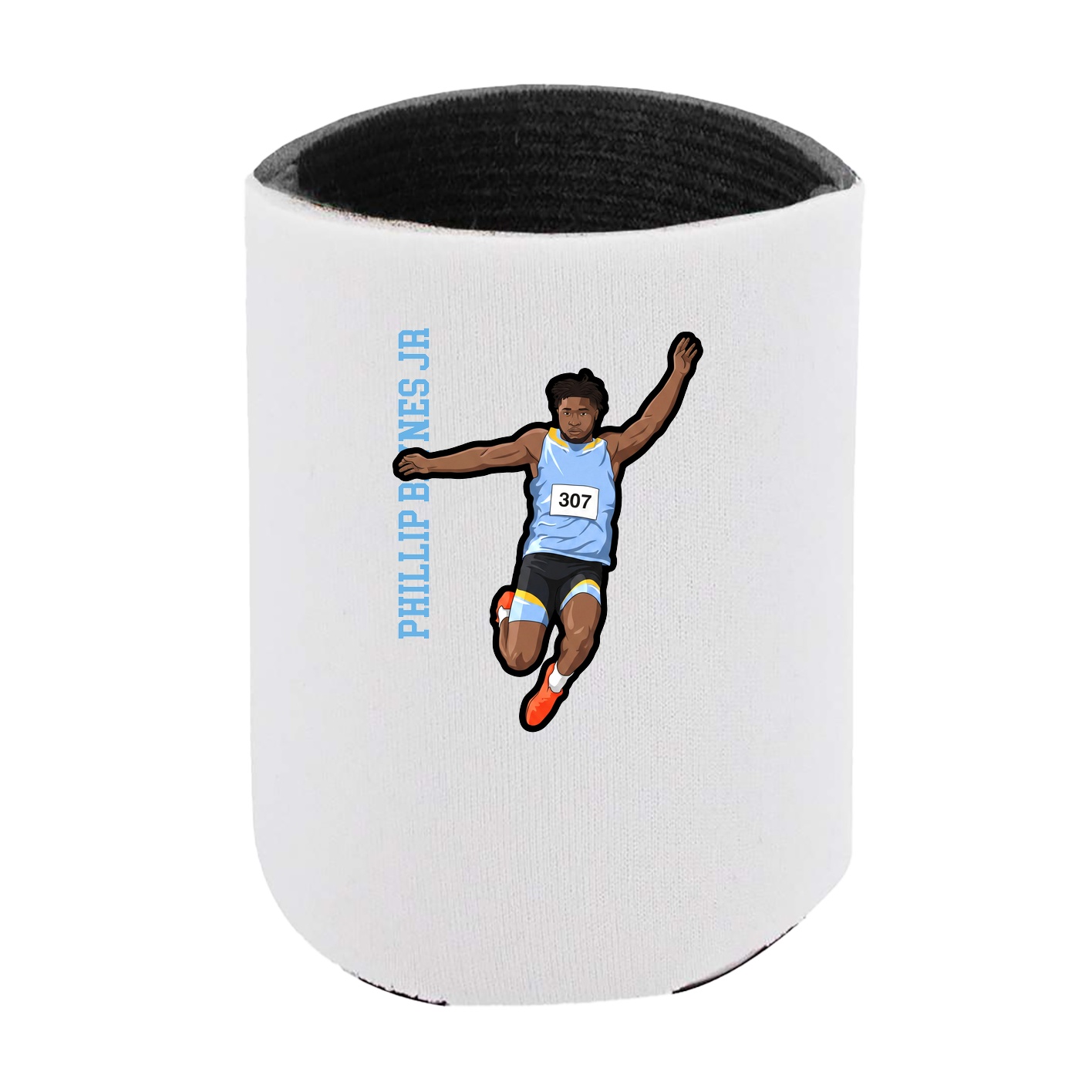 Can Holder — Name Vertical in White